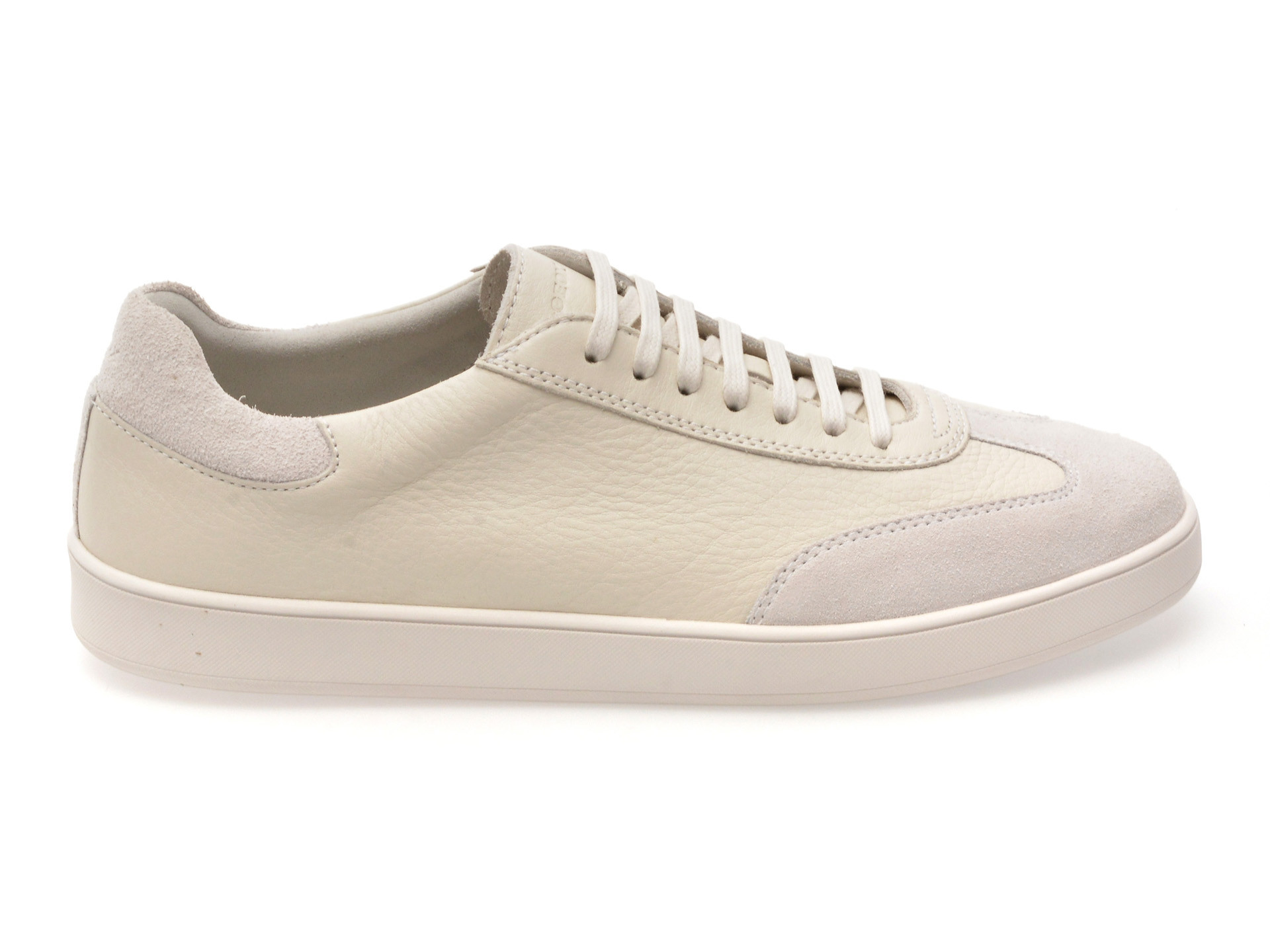 Pantofi sport GEOX albi, U55CHA, din piele naturala