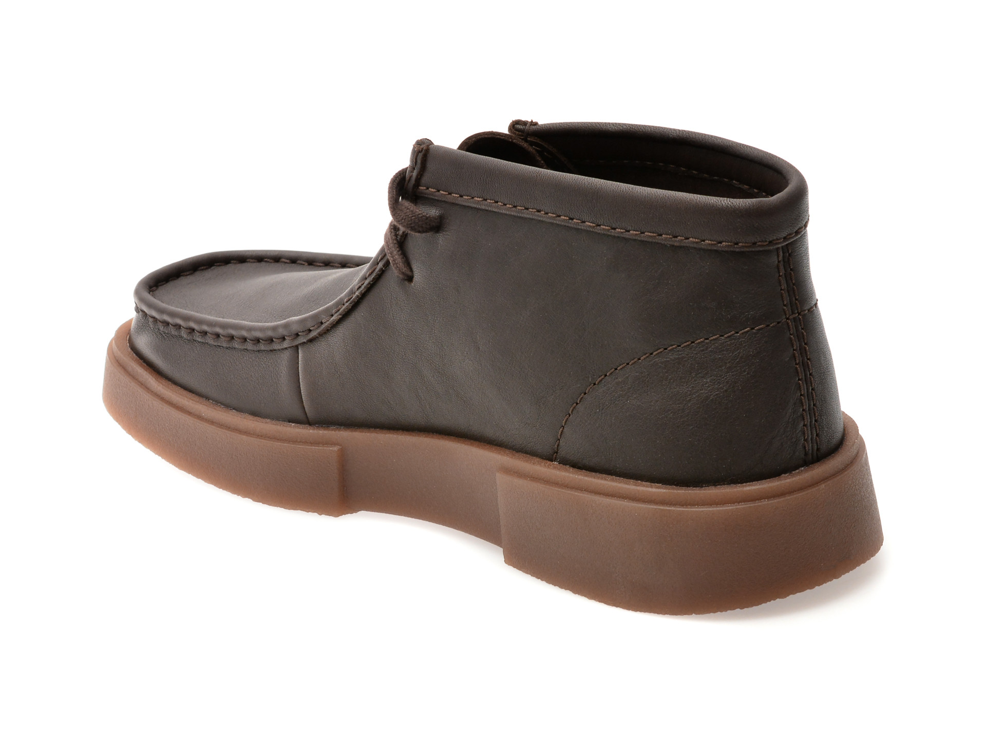 Ghete CLARKS maro, TORVIEW HI, din piele naturala