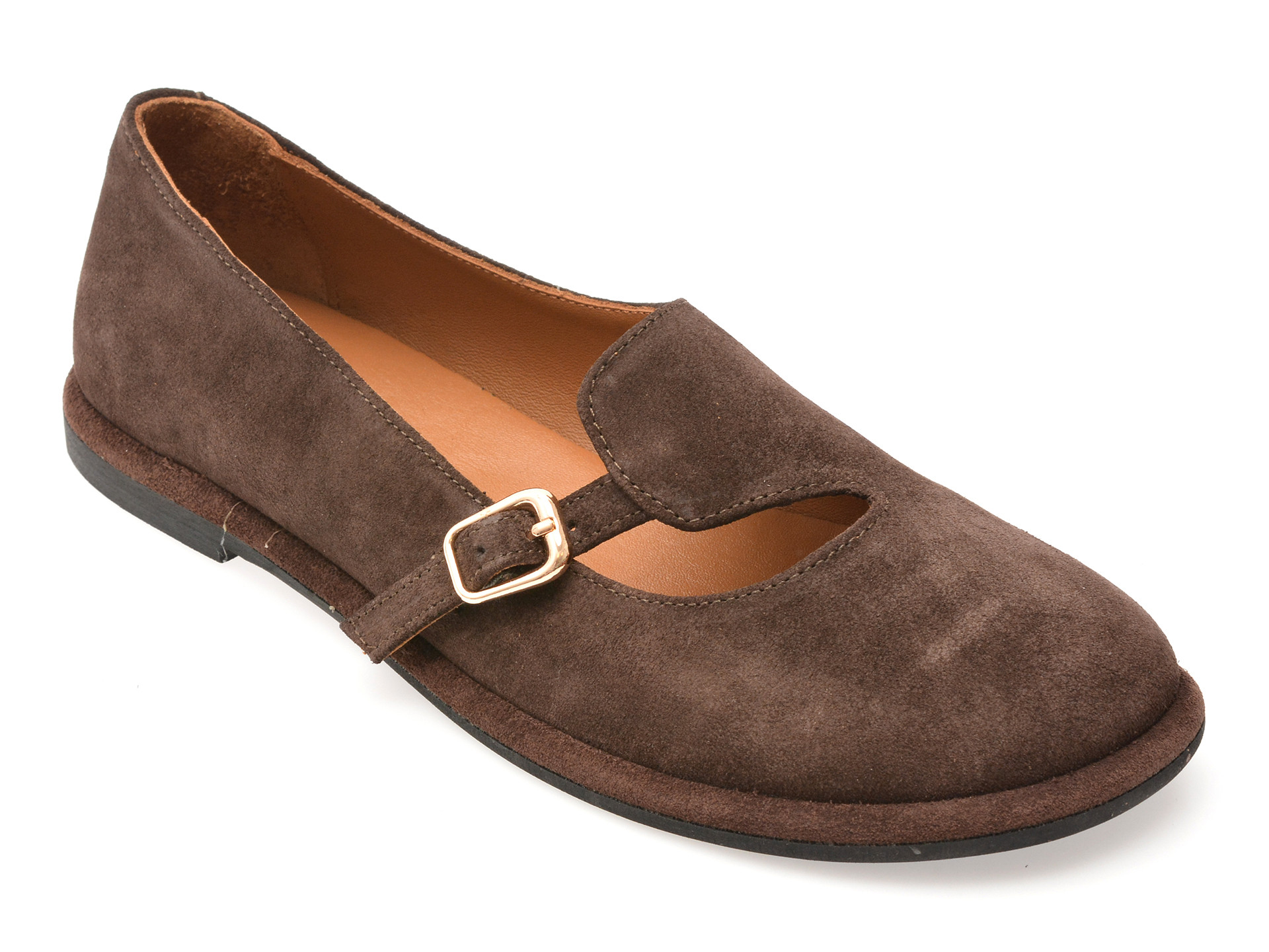 Pantofi EPICA maro, 1614033, din piele intoarsa