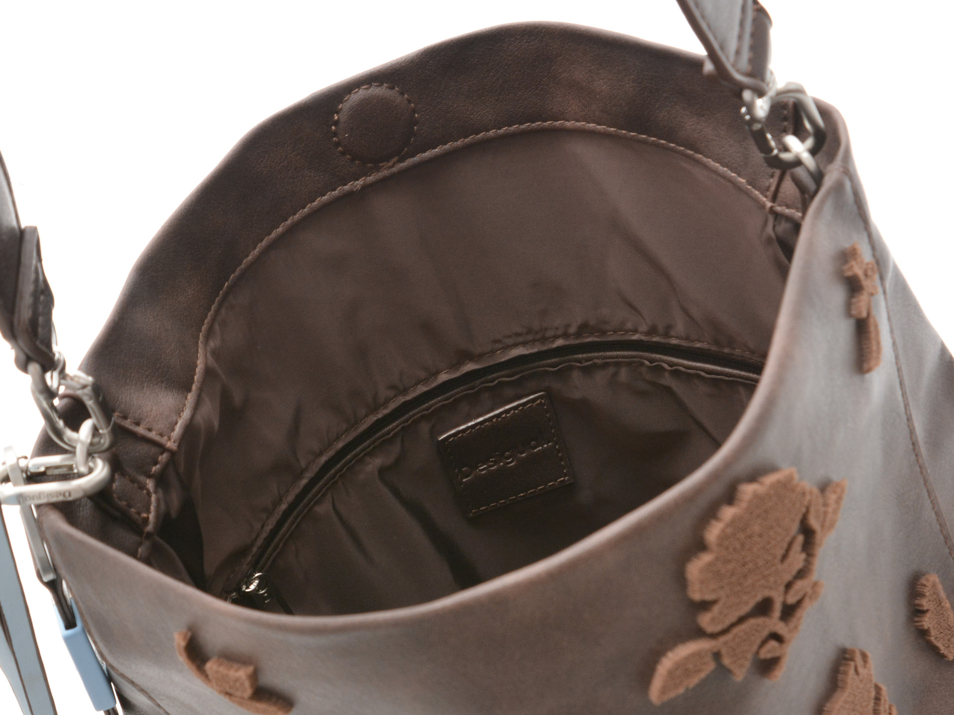 Geanta DESIGUAL maro, WAXPBA, din piele ecologica