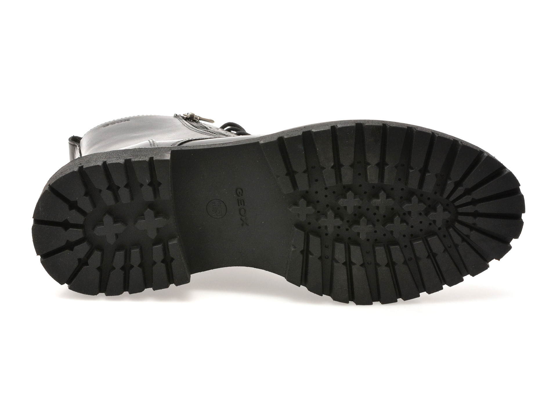 Bocanci GEOX negri, D16HRF, din piele naturala