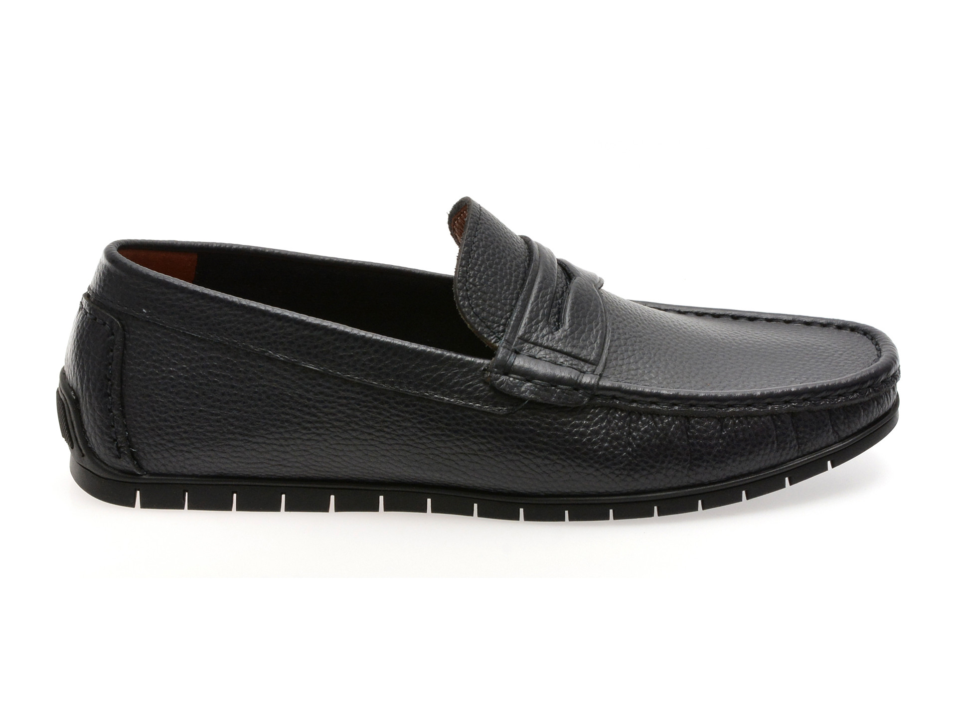 Mocasini OTTER bleumarin, MU139, din piele naturala