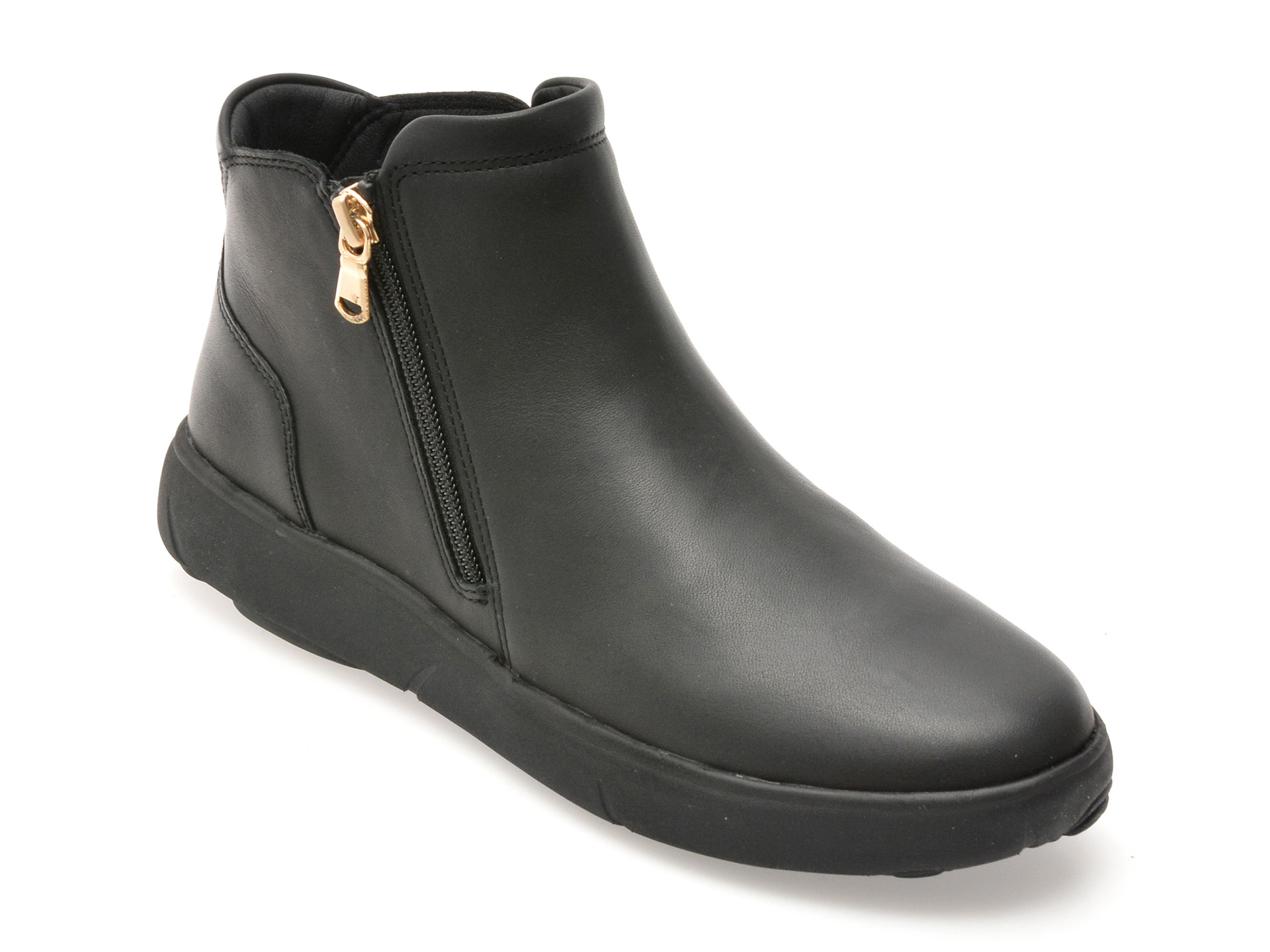 Ghete GEOX negre, D563TA, din piele naturala