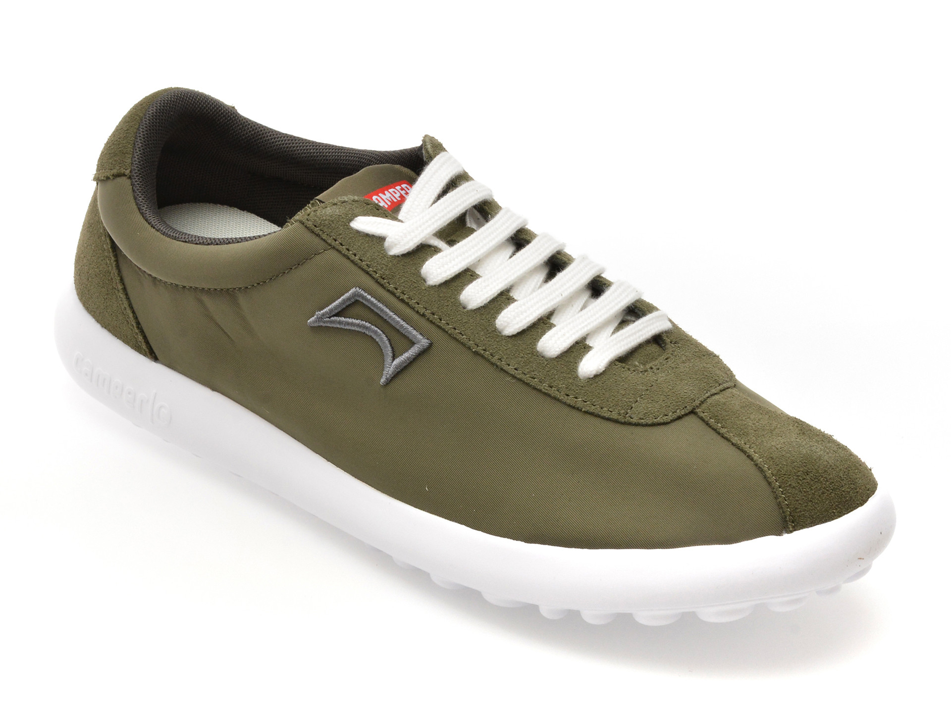 Pantofi sport CAMPER kaki, PELOTAS, din material textil