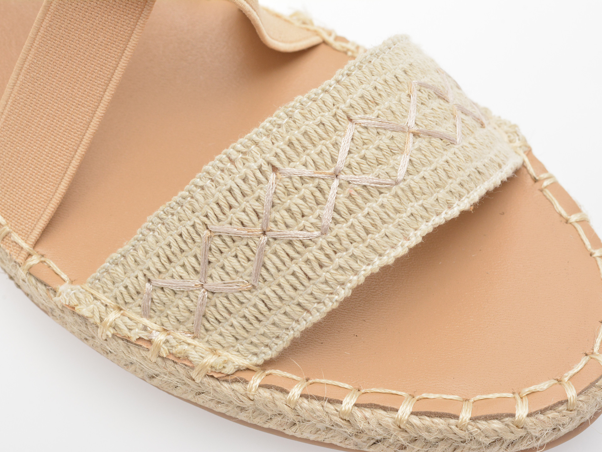 Sandale EPICA bej, 82918, din material textil