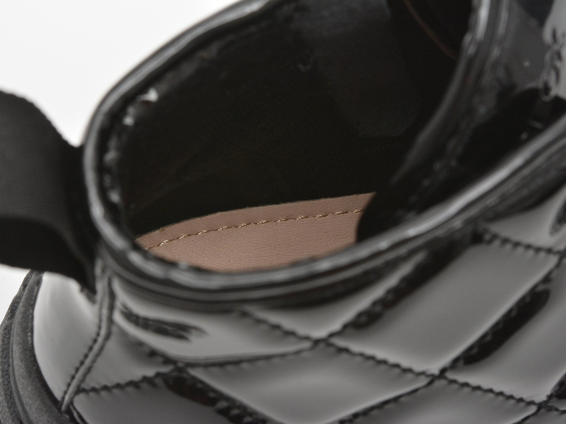 Ghete GEOX negre, J56M3F, din piele ecologica lacuita