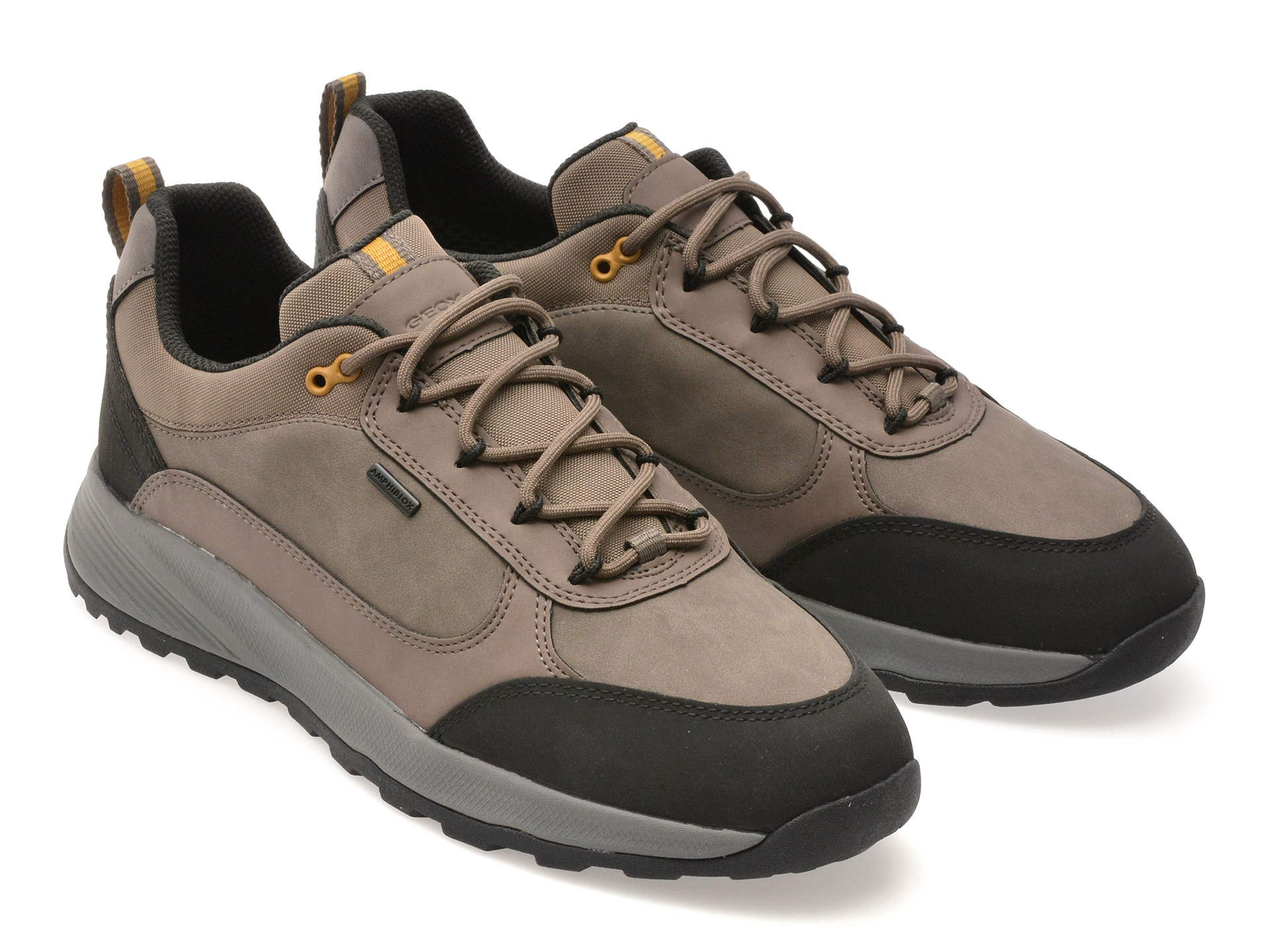 Pantofi sport GEOX gri, U55EZA, din piele ecologica