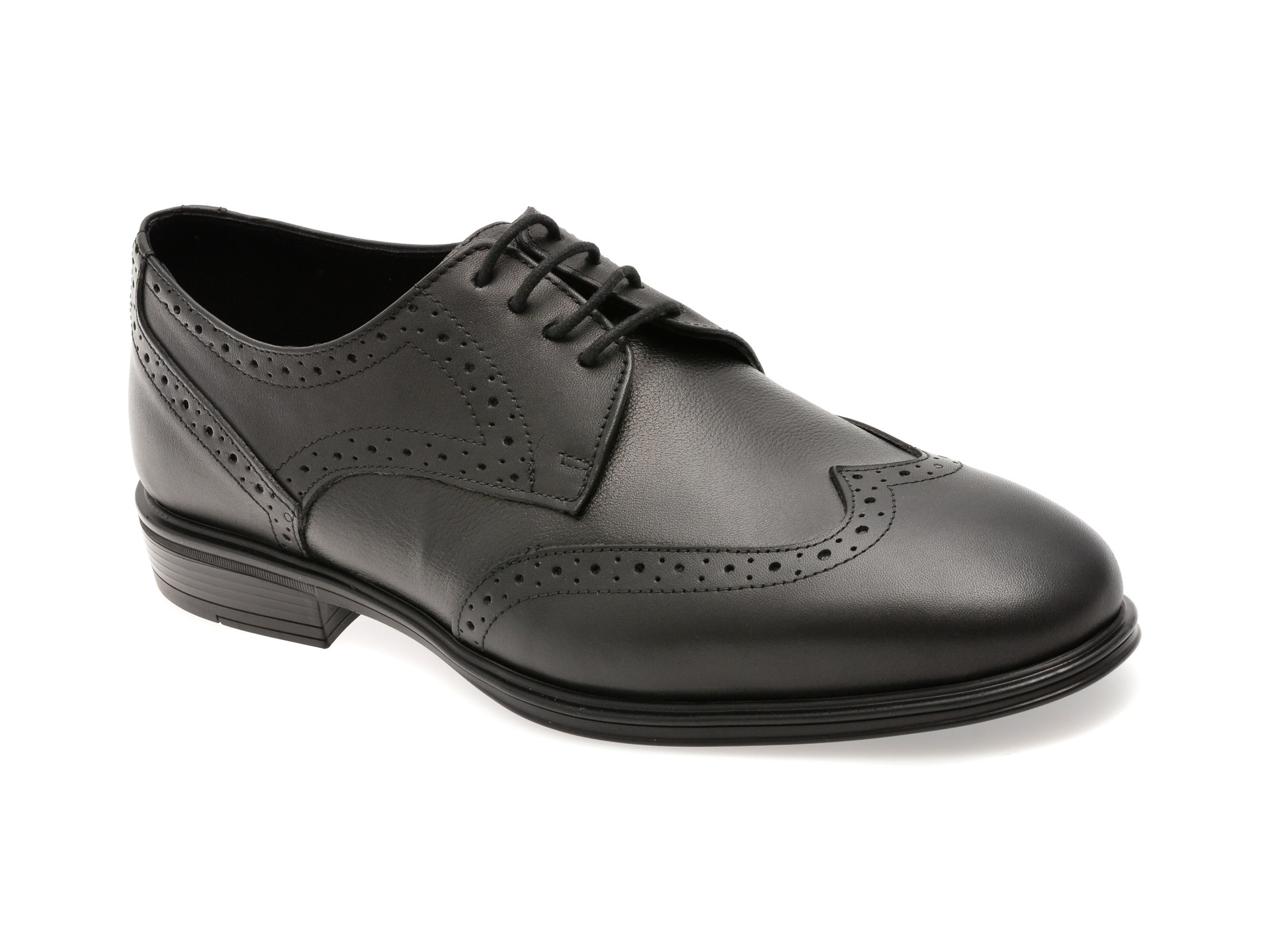 Pantofi eleganti OTTER negri, 400304, din piele naturala