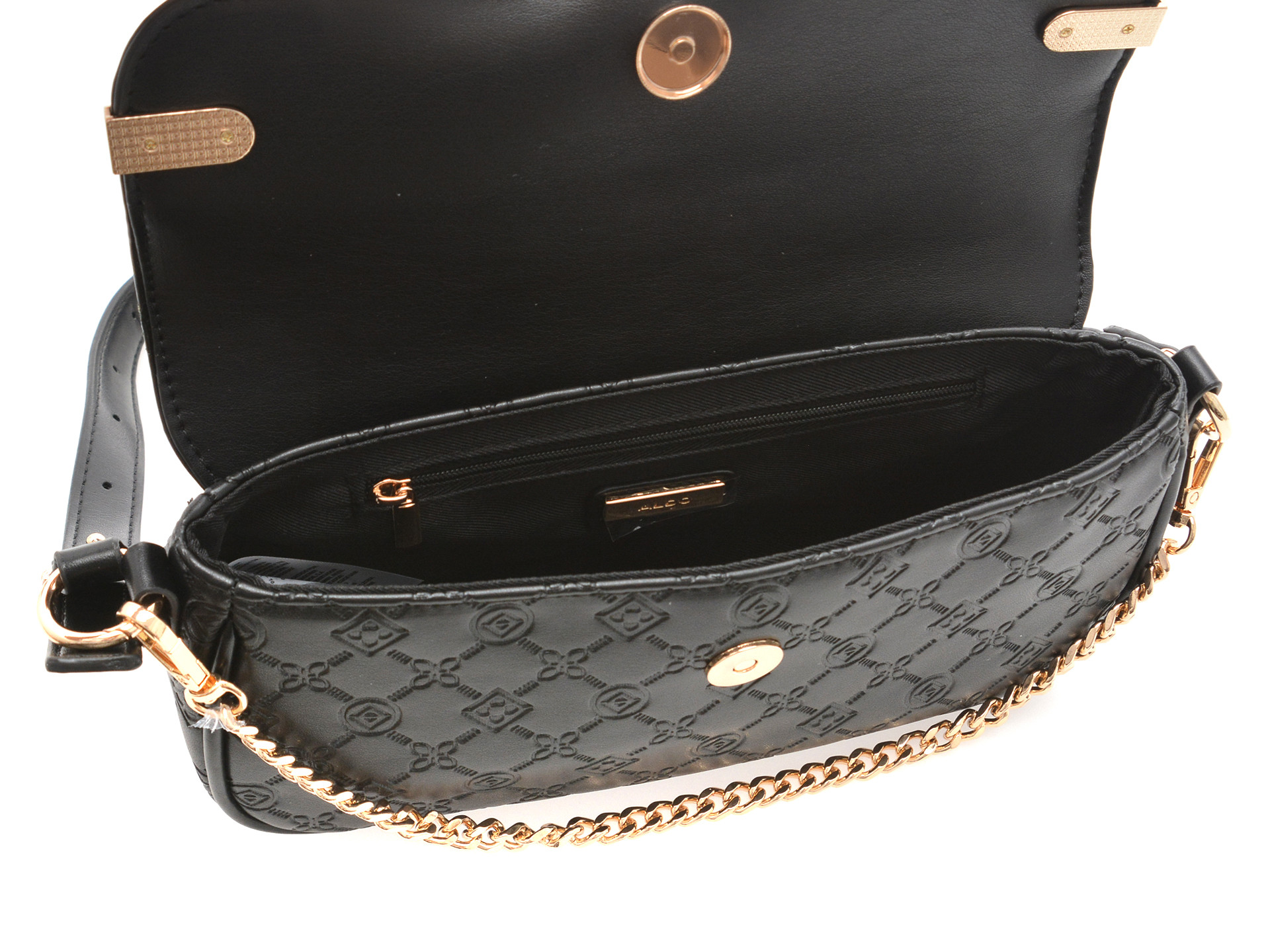 Geanta ALDO neagra, UMAULIAN 001, din piele ecologica