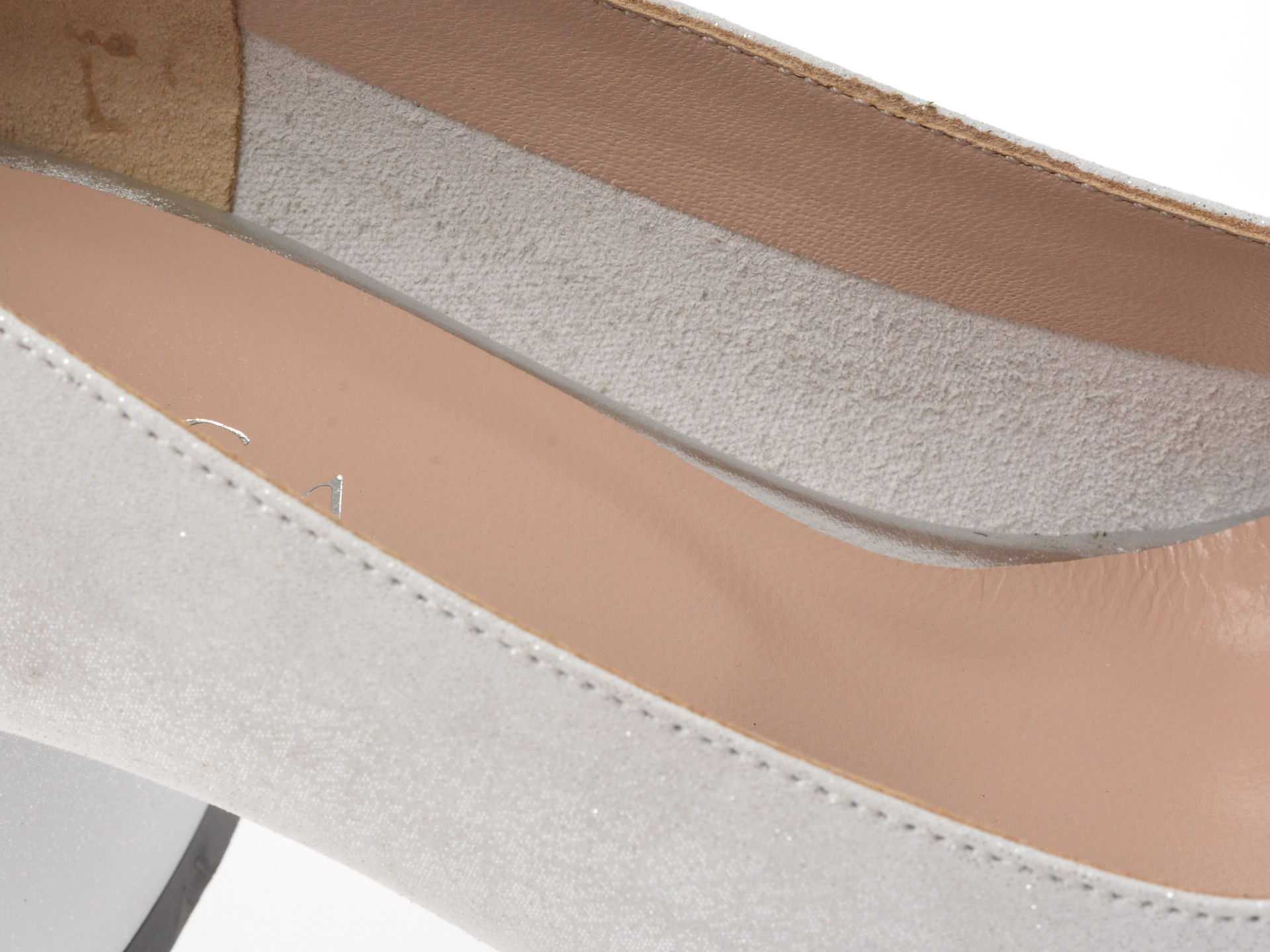 Pantofi EPICA argintii, 5411076, din piele naturala