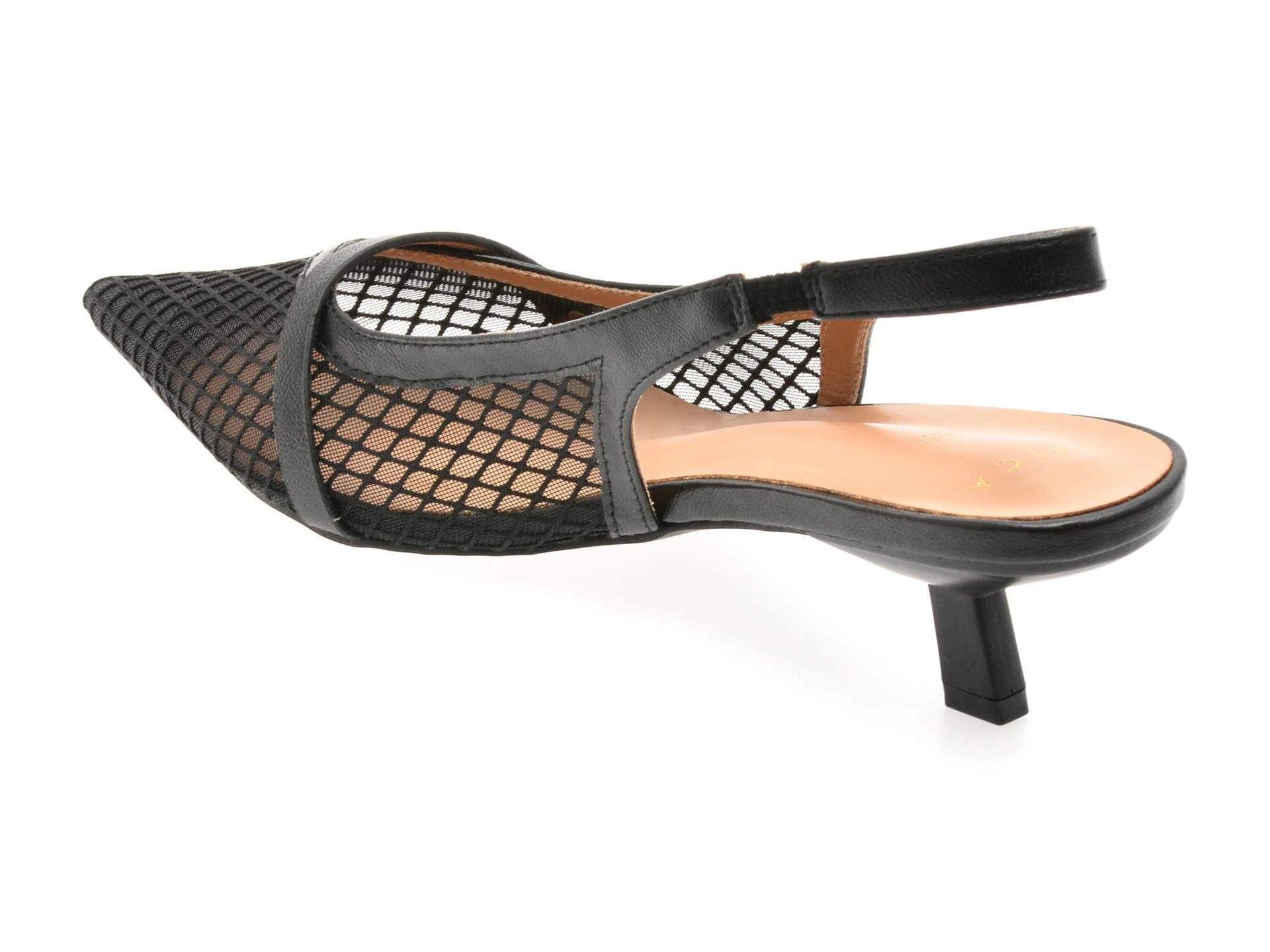 Pantofi eleganti EPICA negri, 82979, din material textil