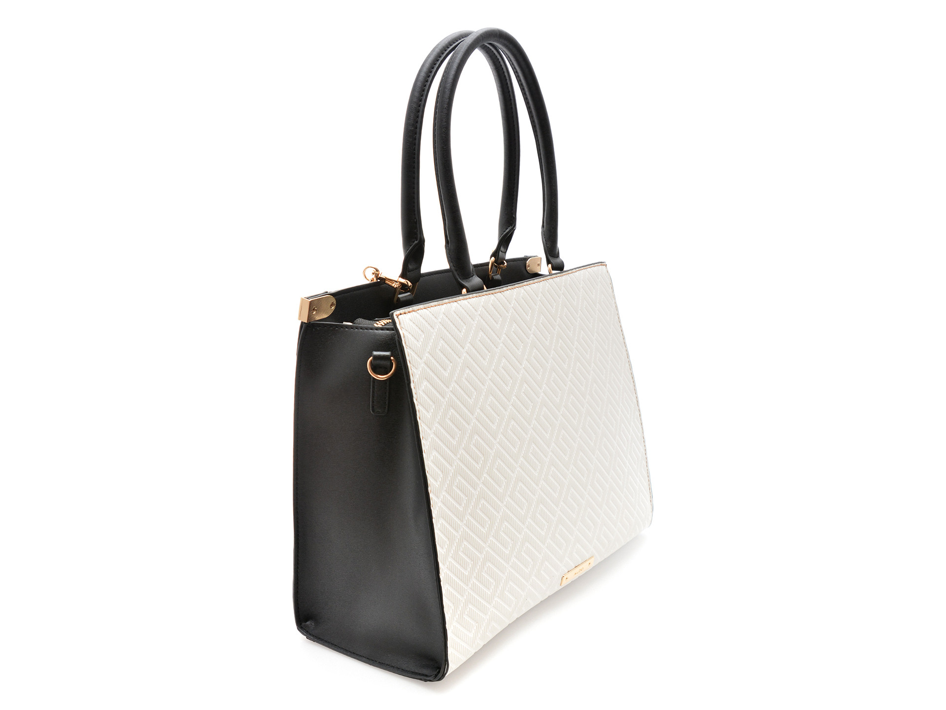 Geanta ALDO alba, CATYLA 270, din piele ecologica