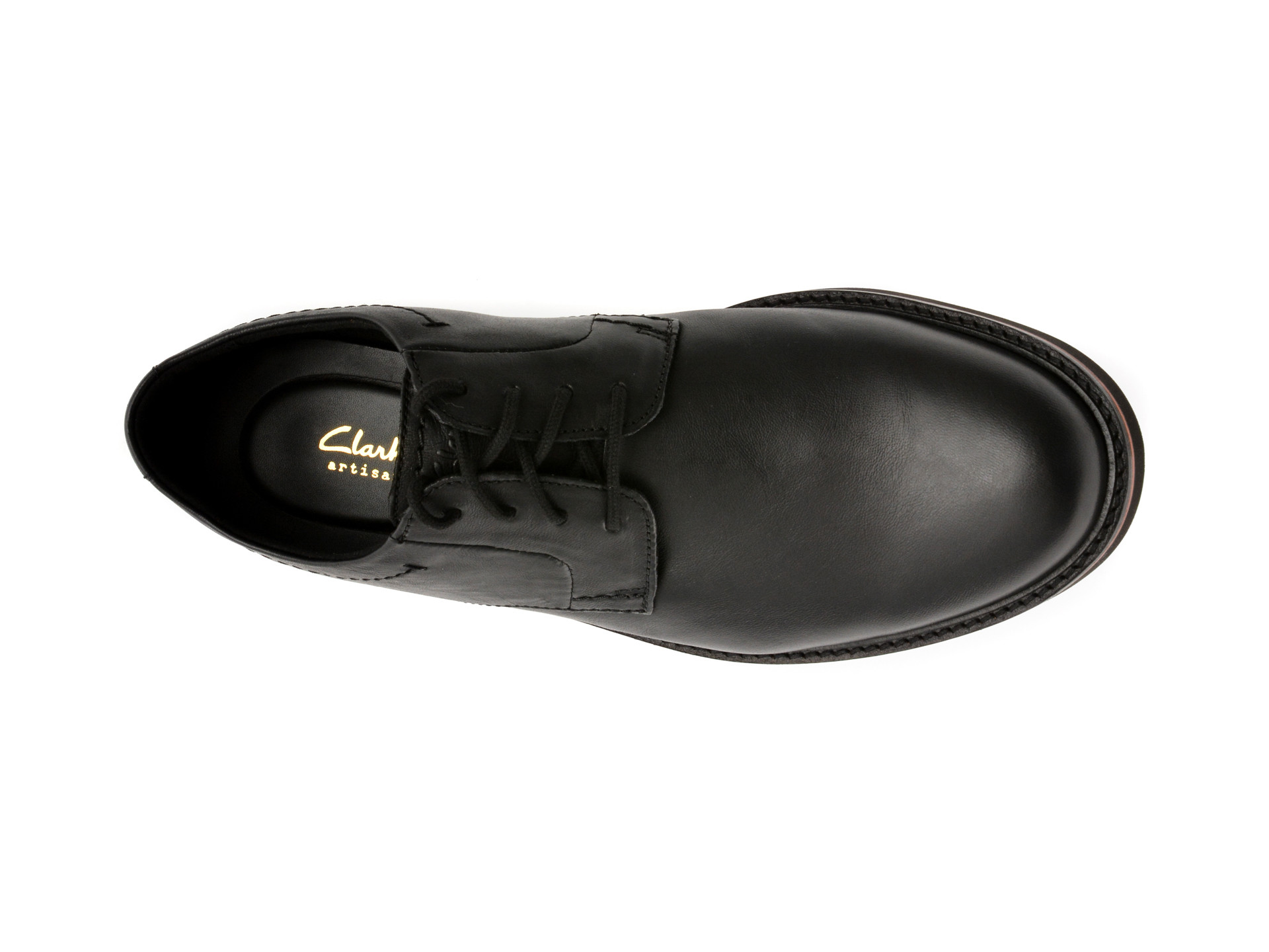 Pantofi eleganti CLARKS negri, ATTICUS LT LACE, din piele naturala