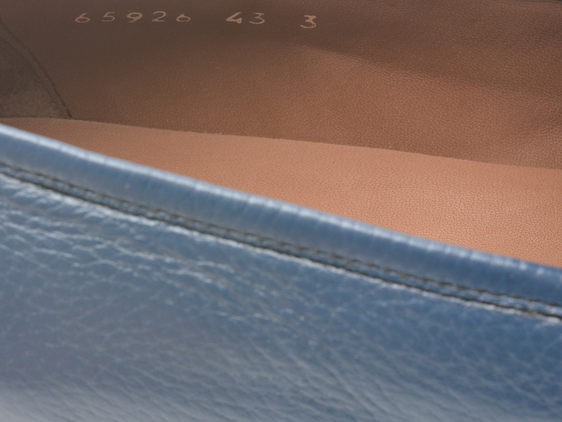 Mocasini eleganti LE COLONEL albastri, 65926, din piele naturala