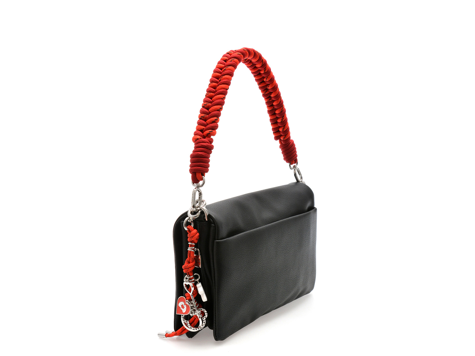 Geanta DESIGUAL neagra, WAXP19, din piele ecologica