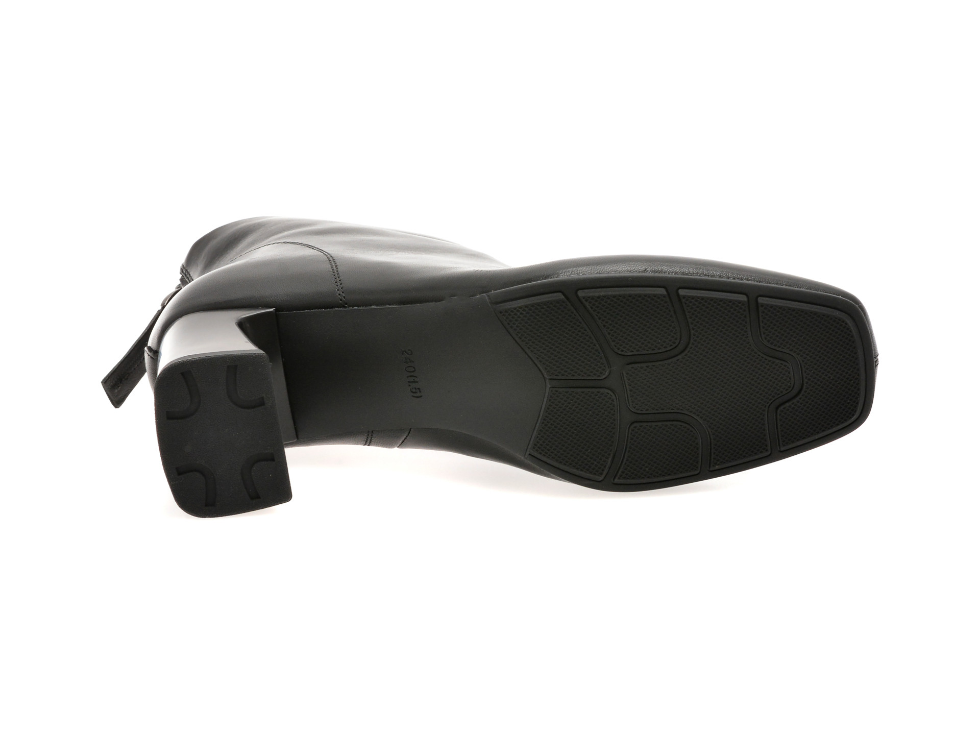 Botine EPICA negre, M32120, din piele naturala