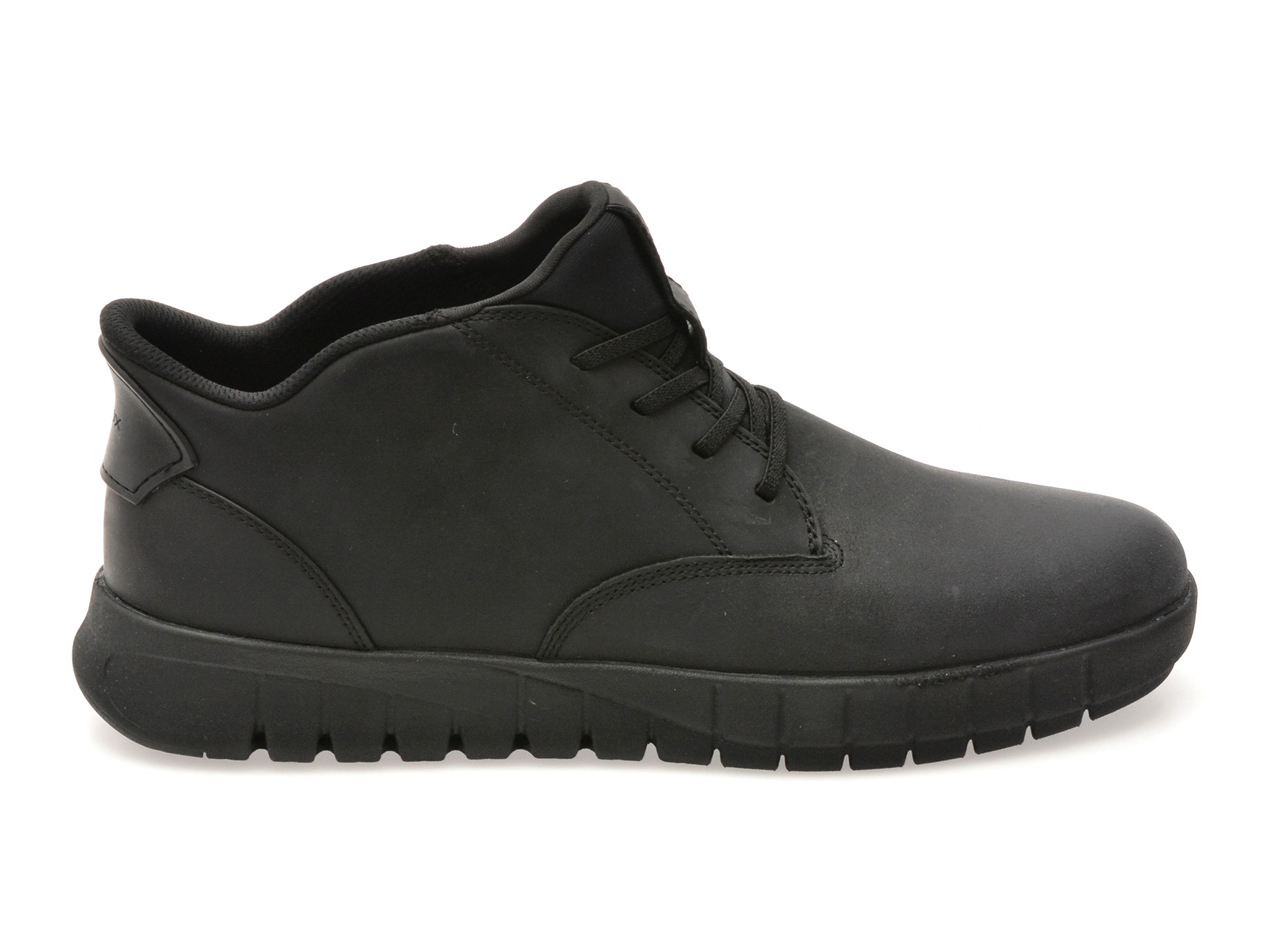 Ghete GEOX negre, U56MAB, din piele naturala