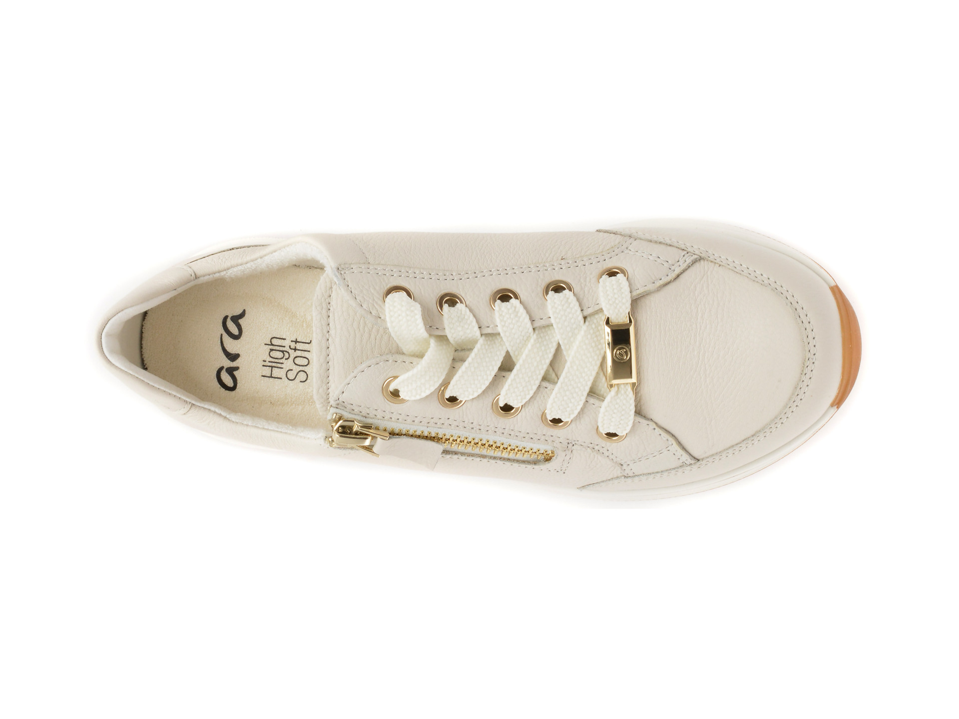 Pantofi sport ARA albi, 24801, din piele naturala