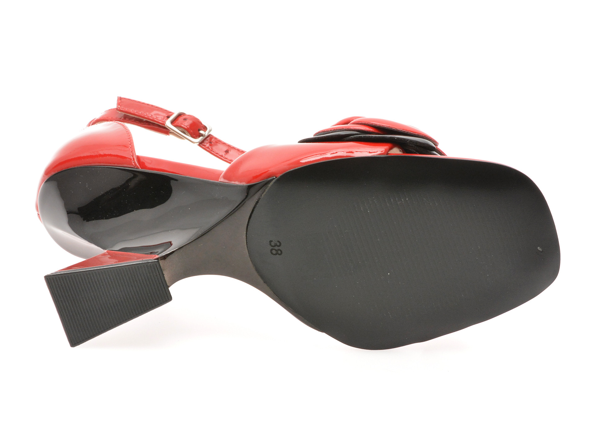 Sandale elegante EPICA rosii, 3L684M, din piele naturala