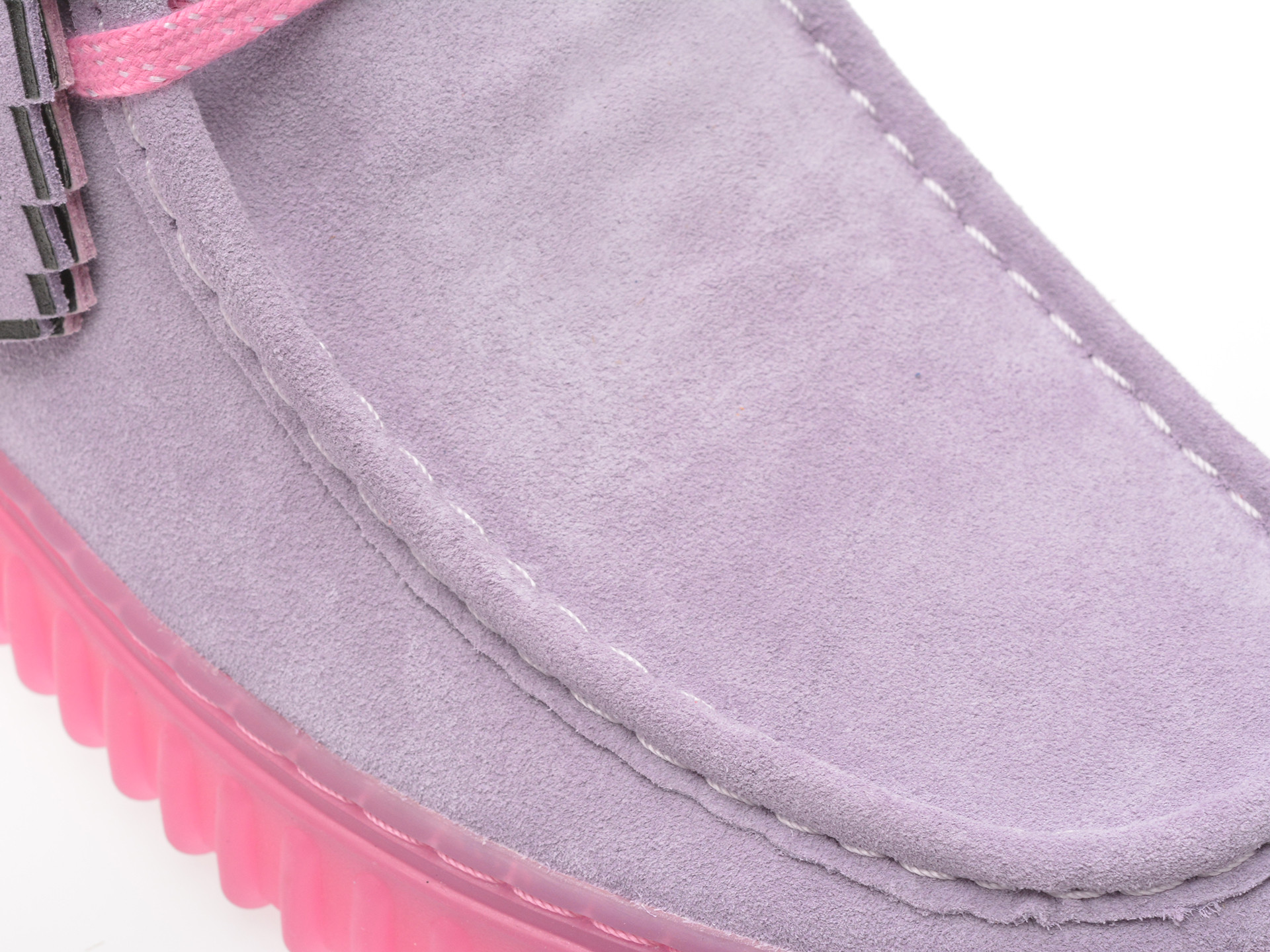 Ghete CLARKS roz, TORHILL EXPLORE, din piele intoarsa