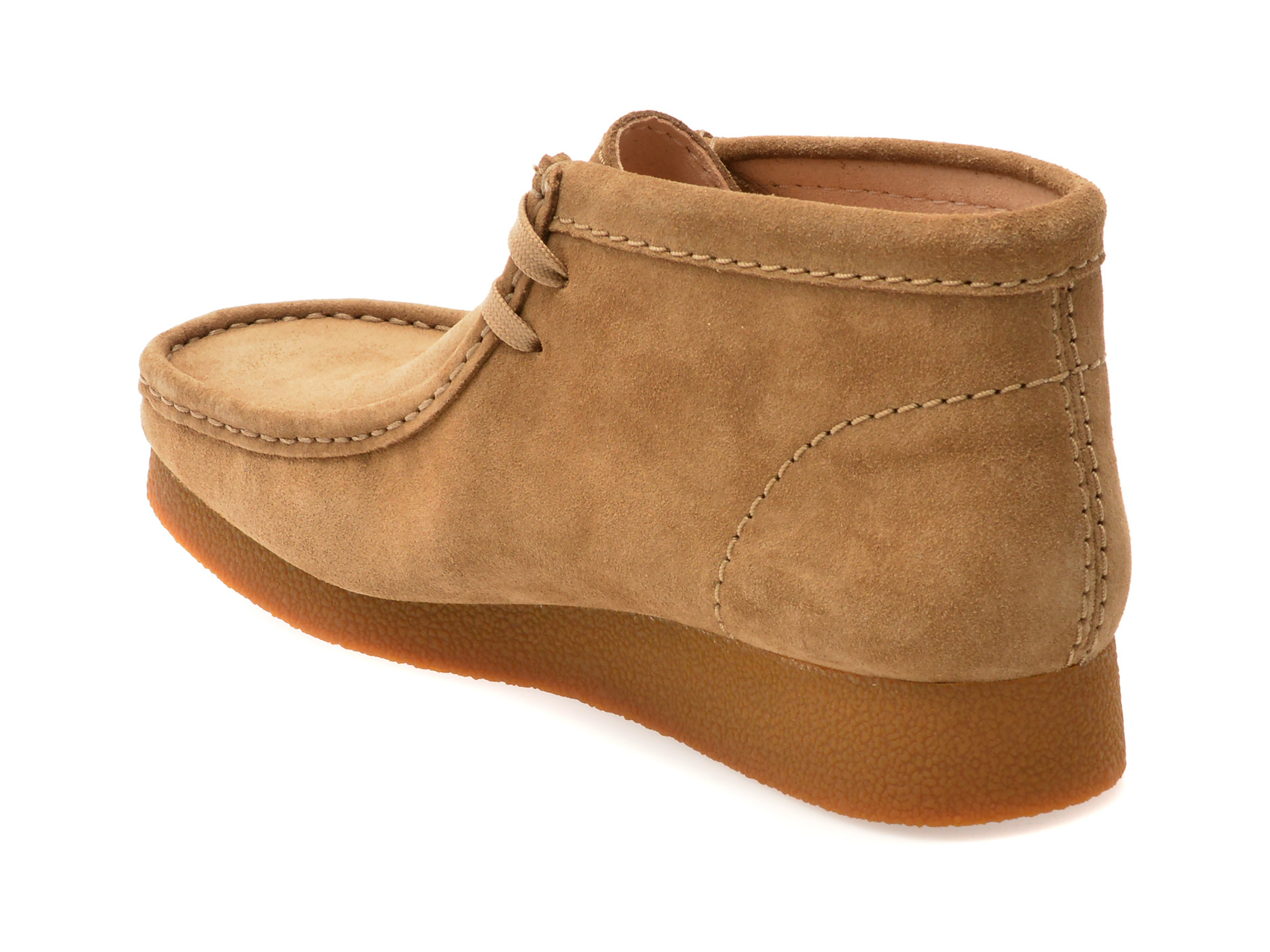 Ghete CLARKS maro, WALEVBT, din piele intoarsa
