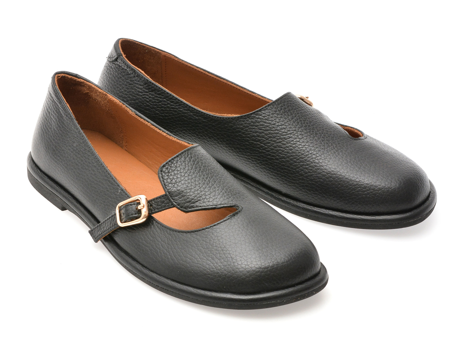 Pantofi EPICA negri, 1614033, din piele naturala