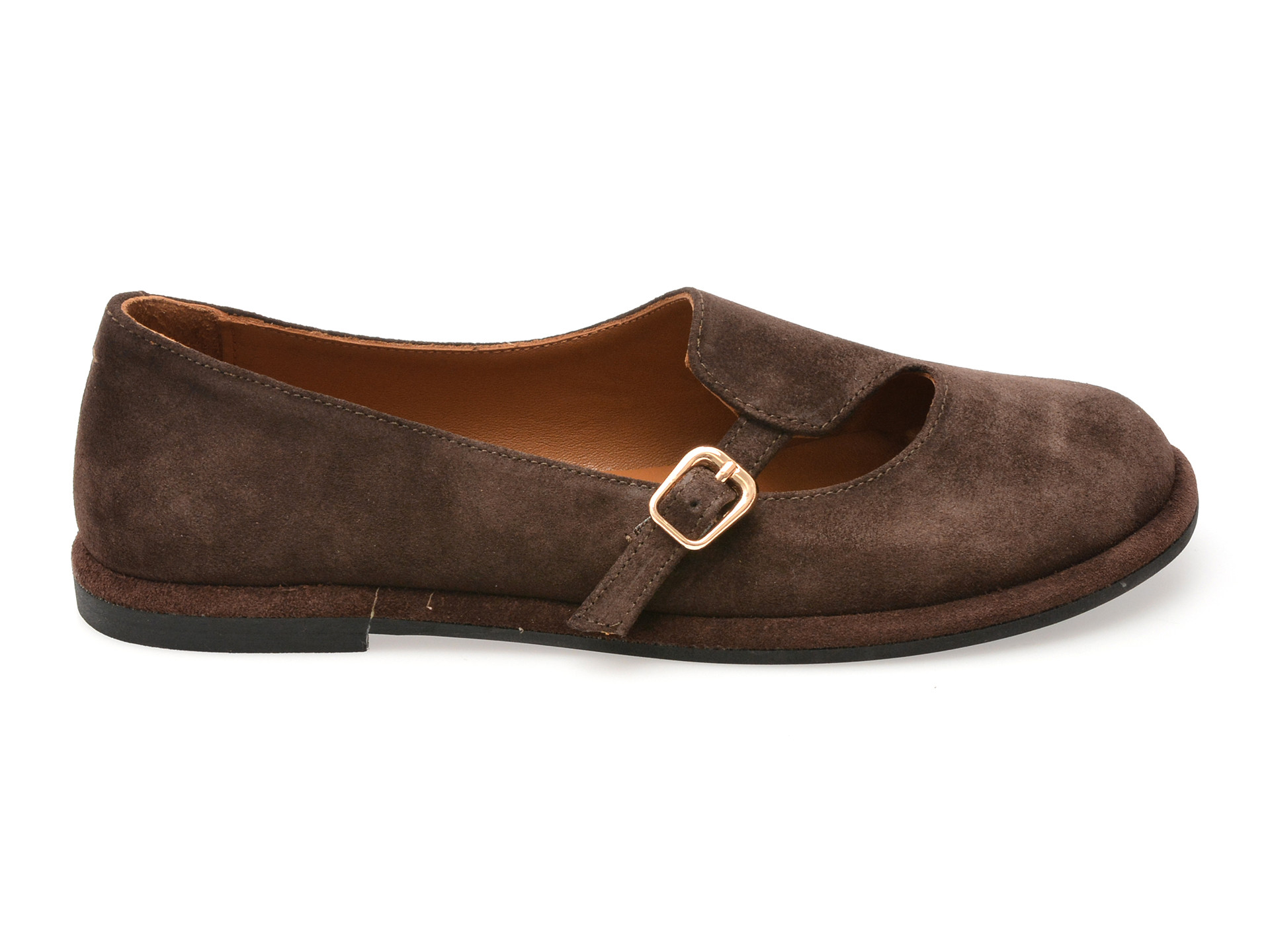 Pantofi EPICA maro, 1614033, din piele intoarsa