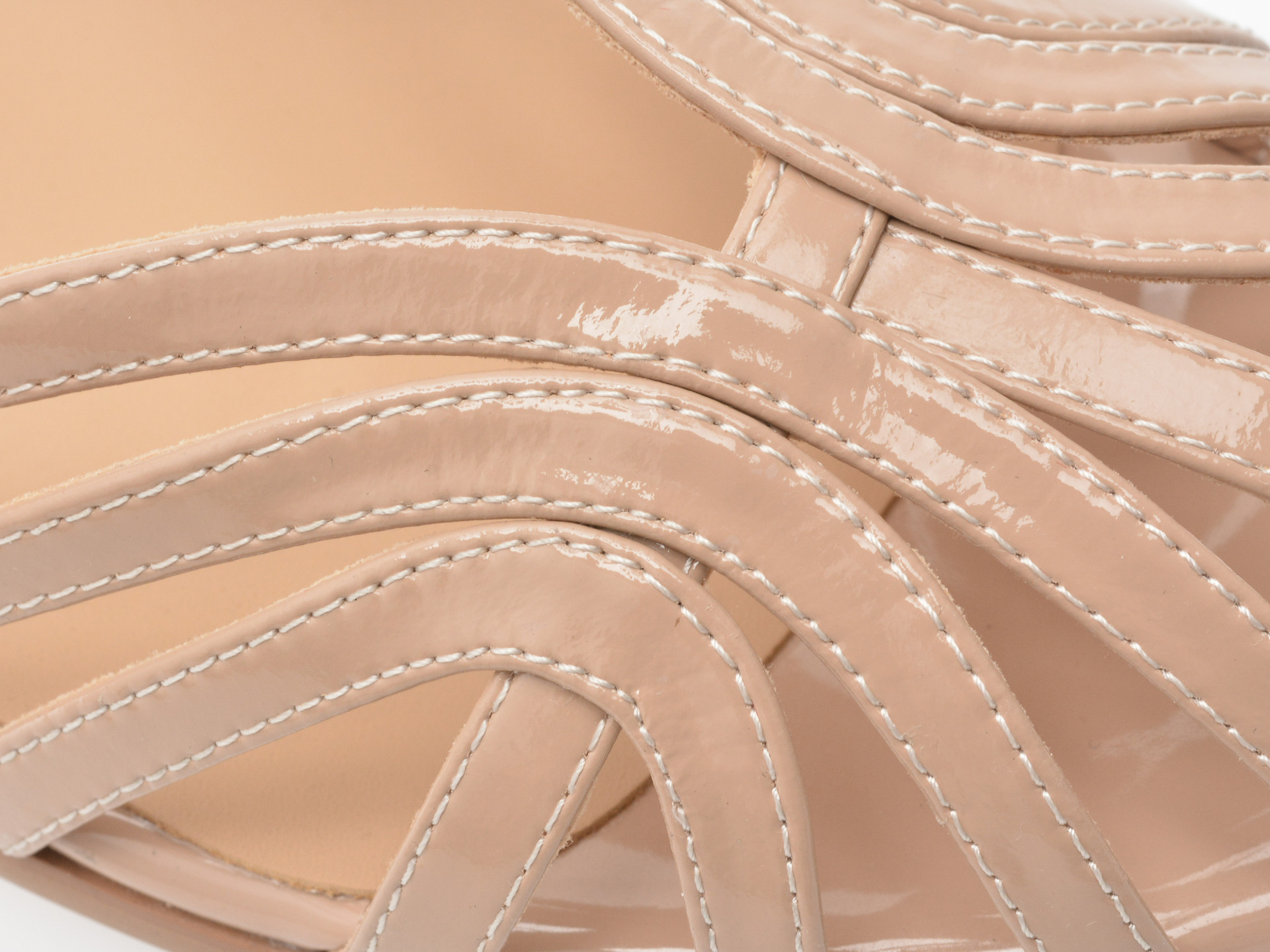 Sandale IMAGE nude, 1369G20, din piele naturala lacuita