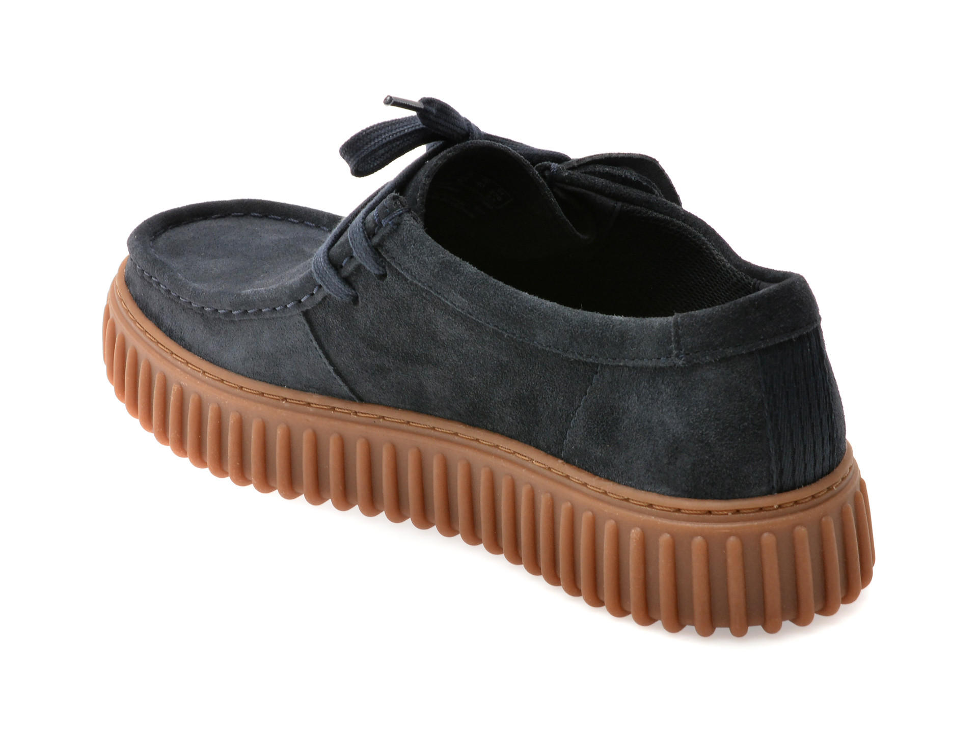 Mocasini CLARKS bleumarin, TORHILL LO, din piele intoarsa