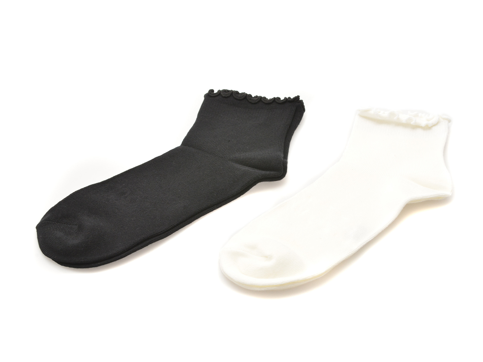 Sosete ALDO alb-negru, FRILLUXE 003, din material textil