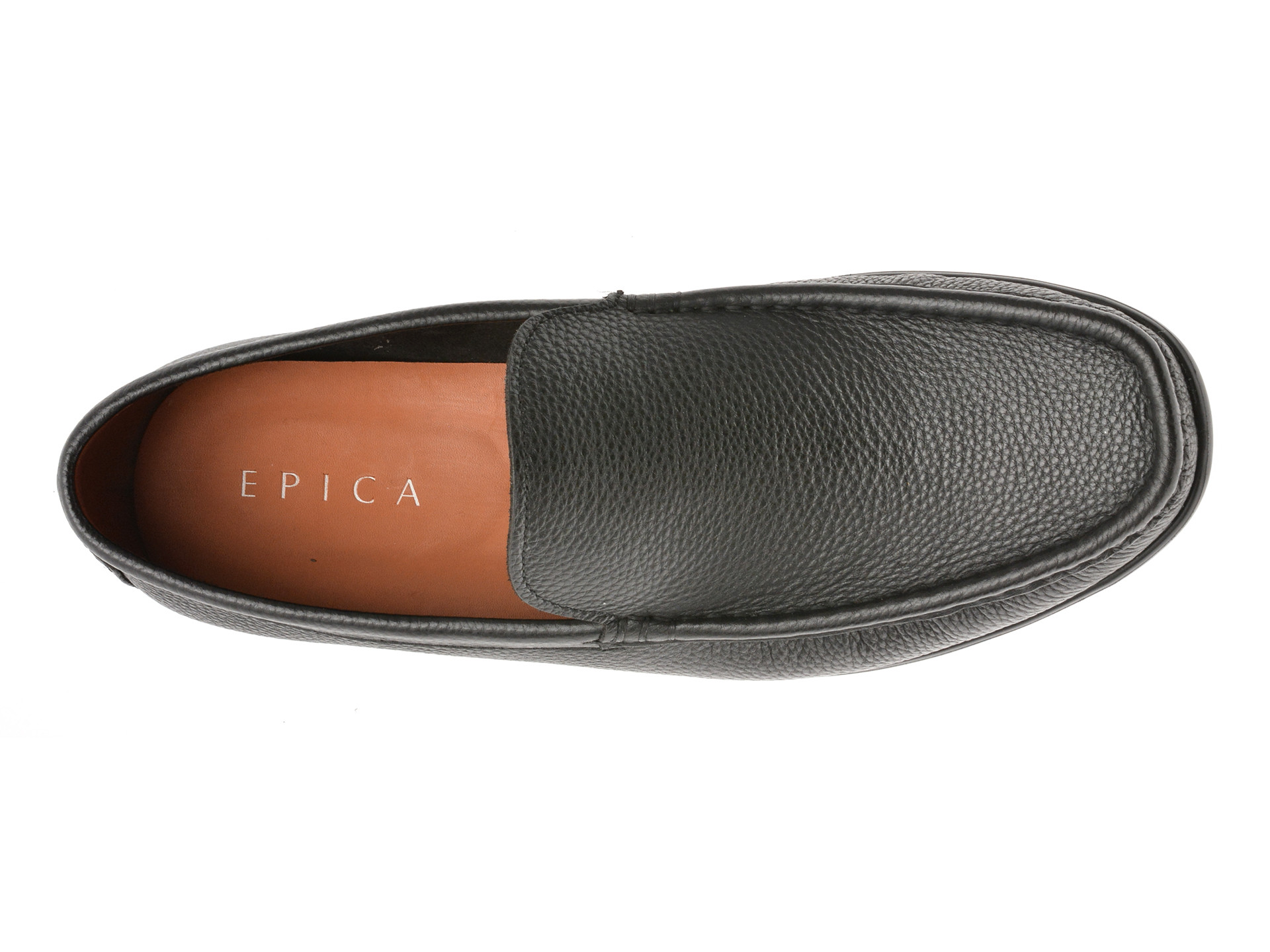 Mocasini EPICA negri, MU106, din piele naturala