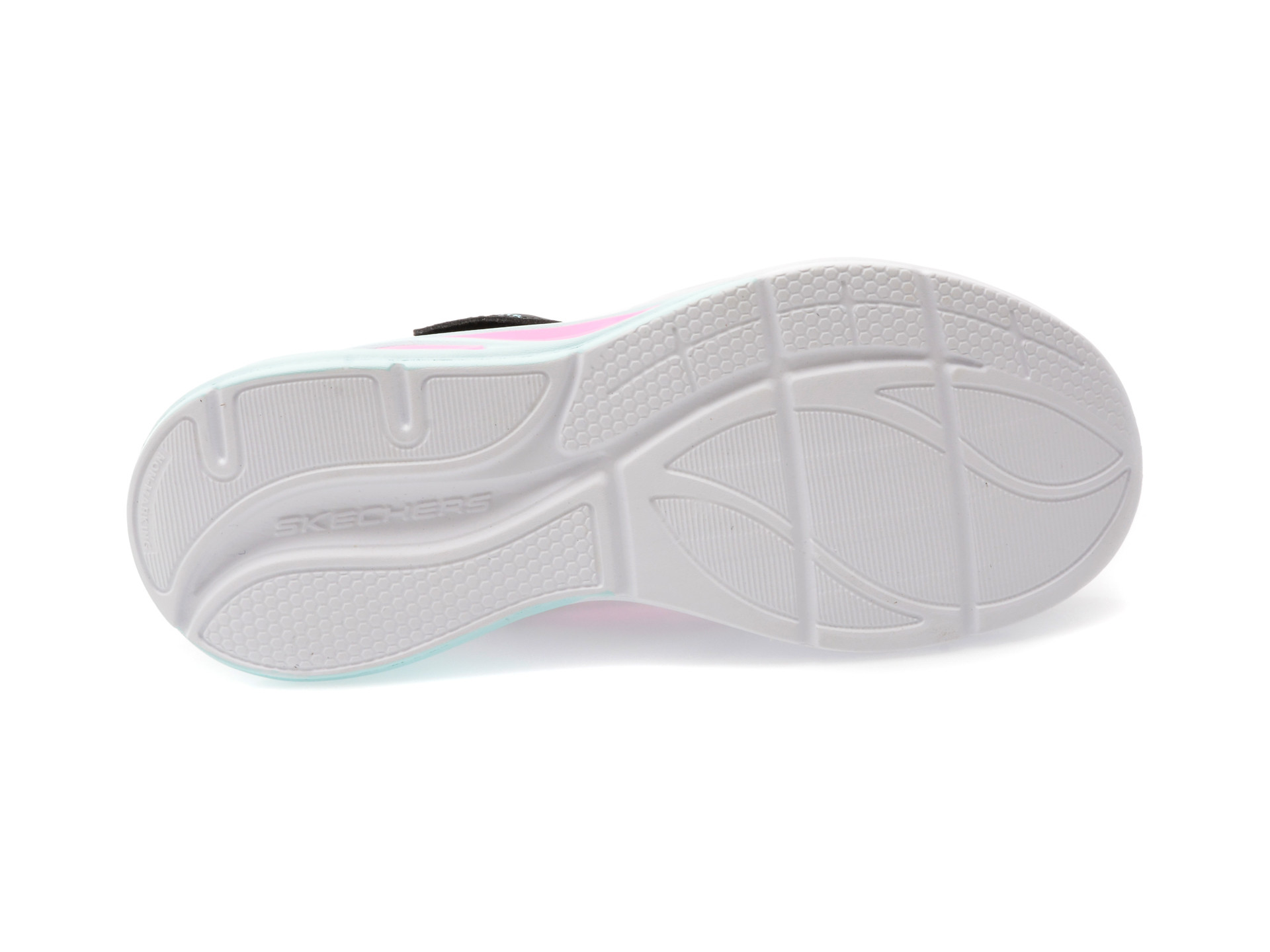 Pantofi sport SKECHERS negri, COSMIC GLOW, din material textil