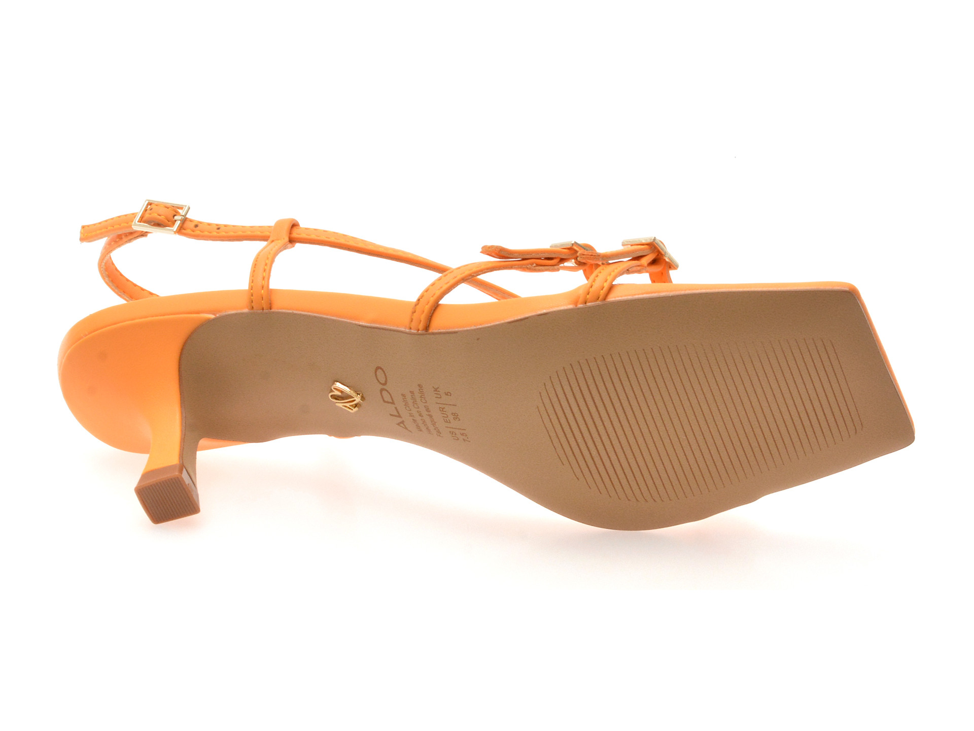 Sandale elegante ALDO portocalii, HARLIE 810, din piele ecologica