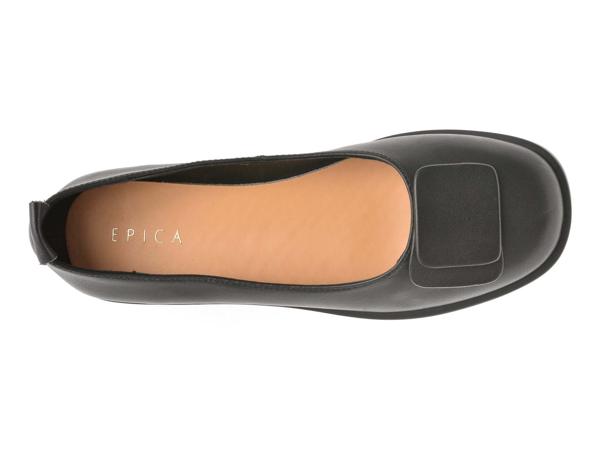 Balerini EPICA negri, V732G20, din piele naturala
