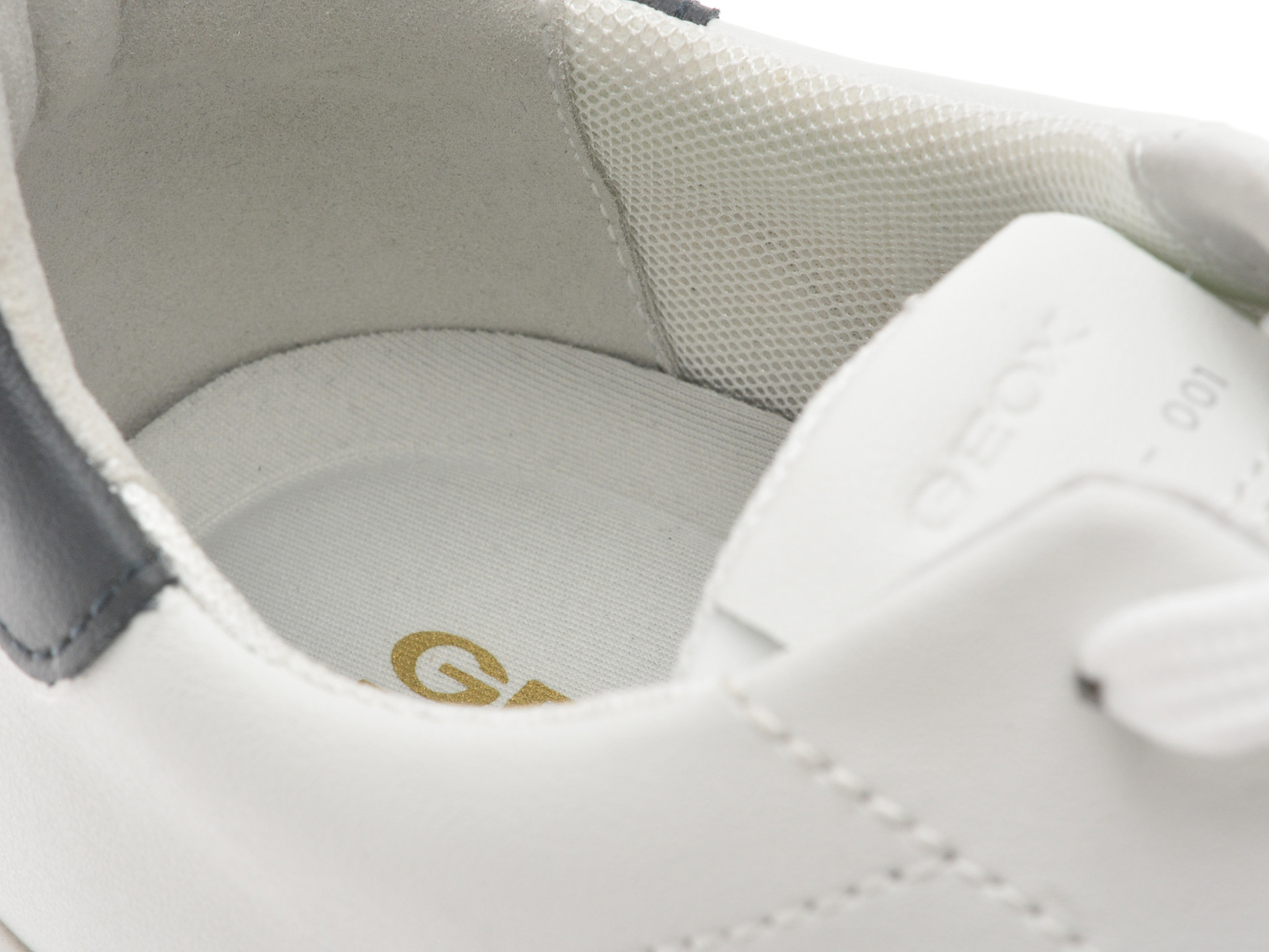 Pantofi sport GEOX albi, U45GPA, din piele naturala