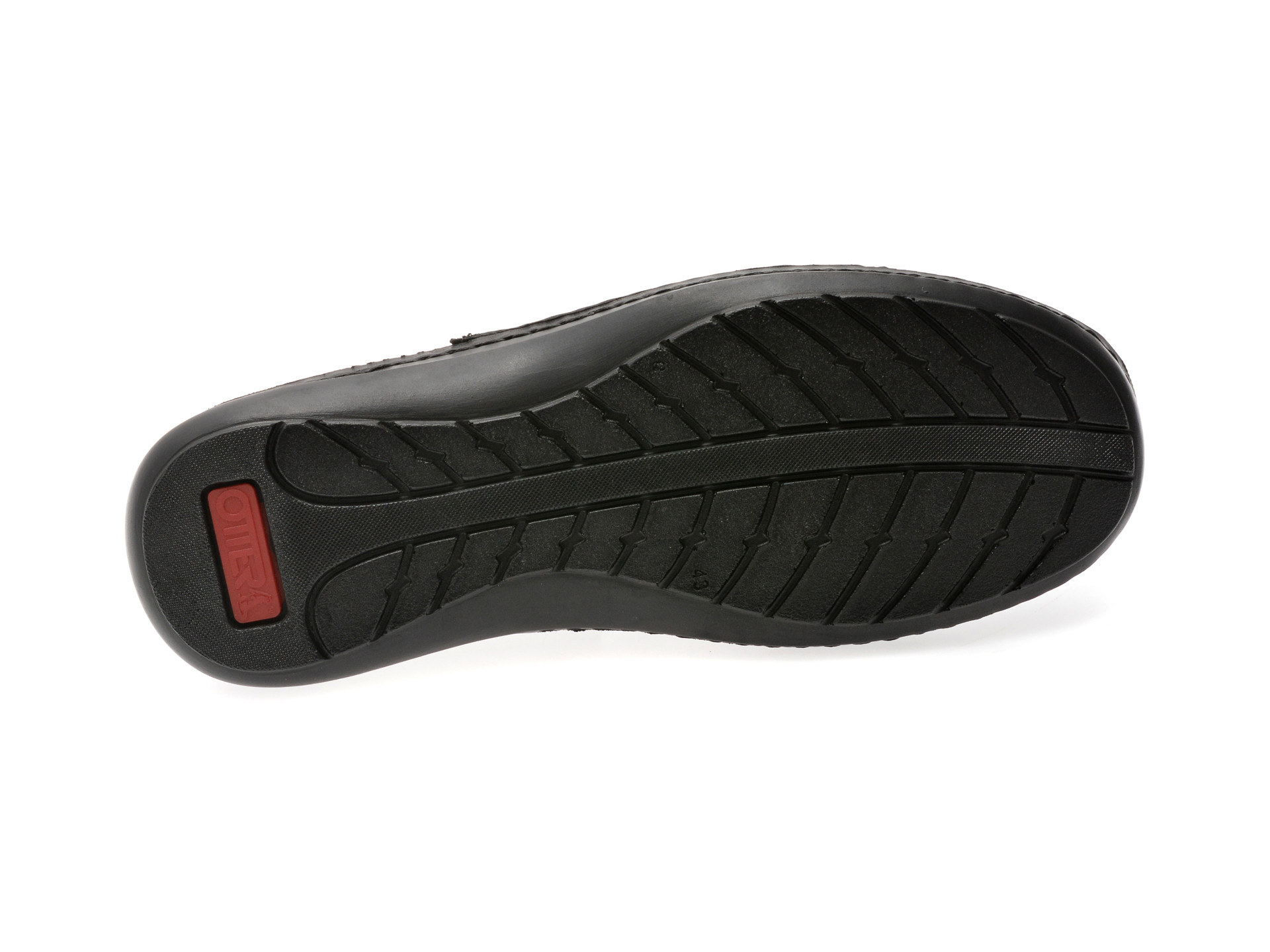 Sandale OTTER negre, 9562, din piele naturala