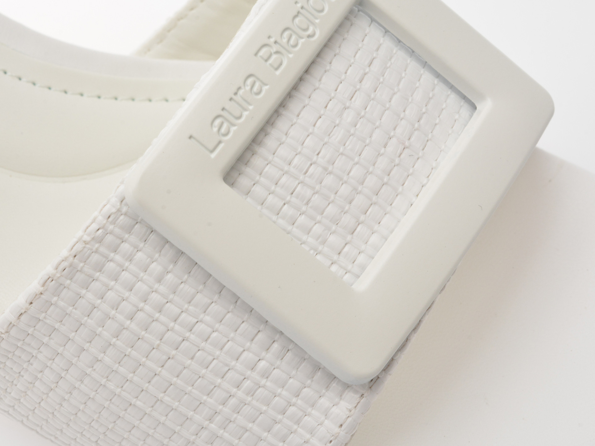 Papuci LAURA BIAGIOTTI albi, 9035, din material textil