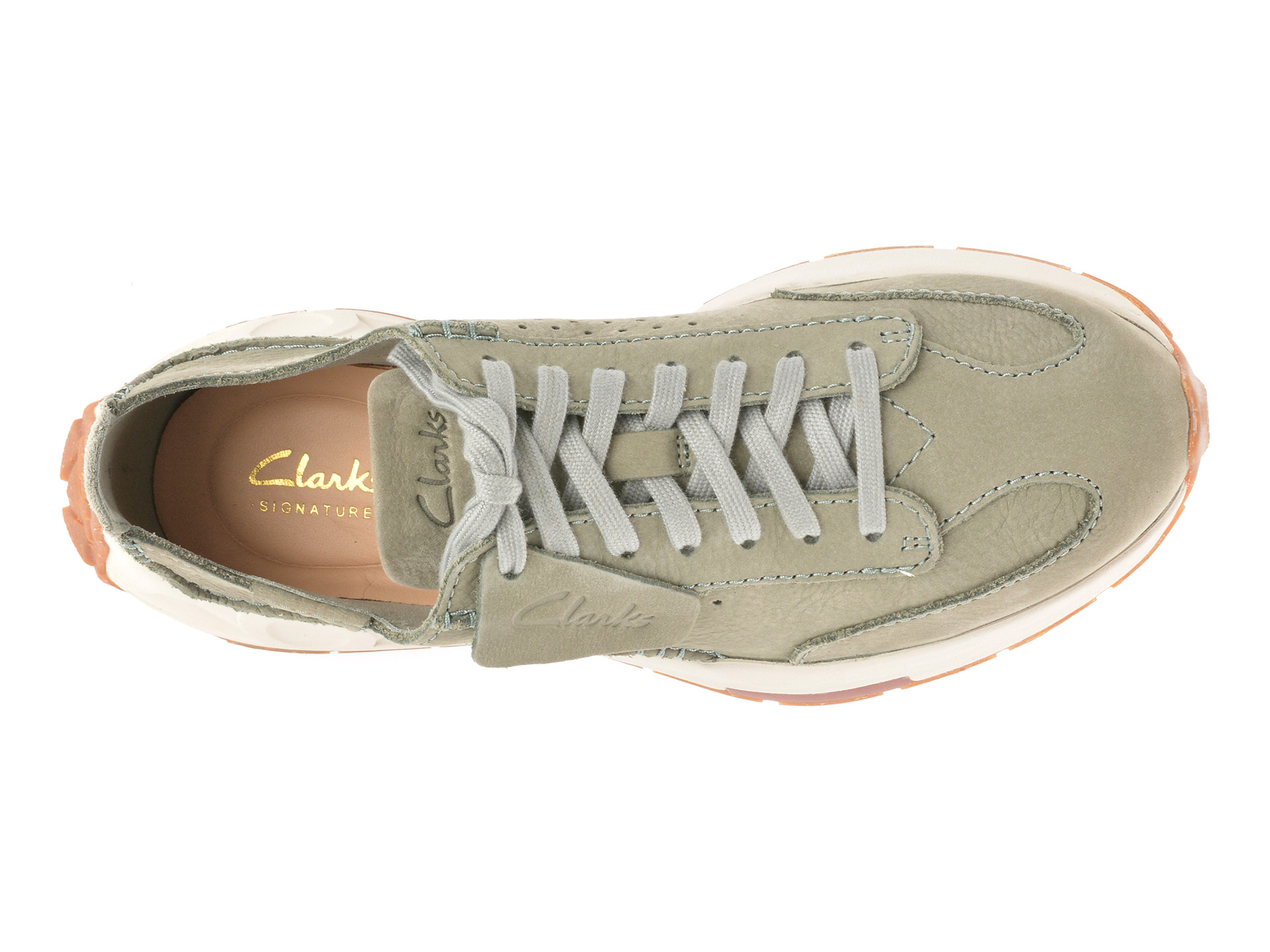 Pantofi sport CLARKS verzi, CRAFT SPEED, din nabuc