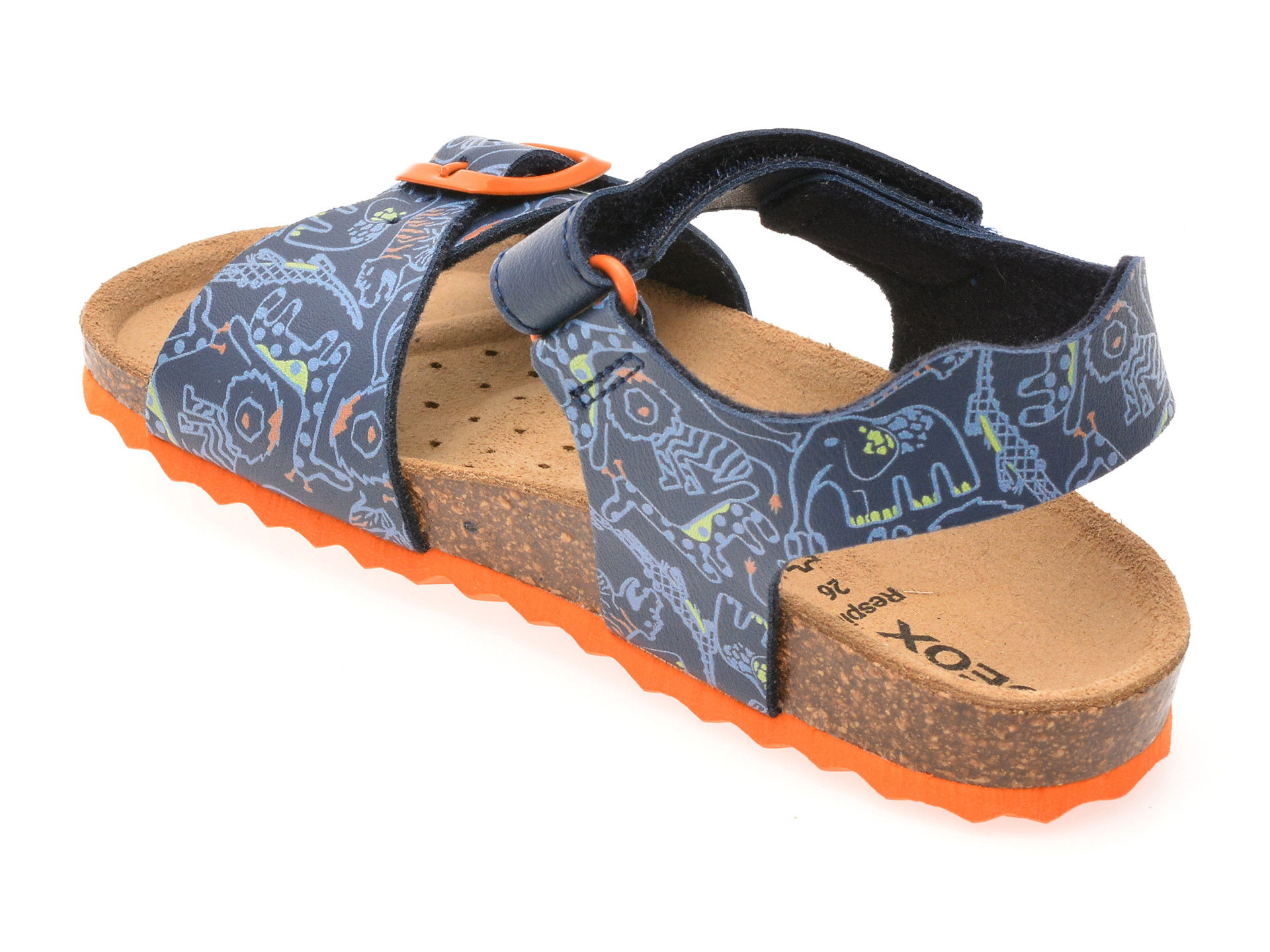 Sandale GEOX bleumarin, J028LB, din piele ecologica