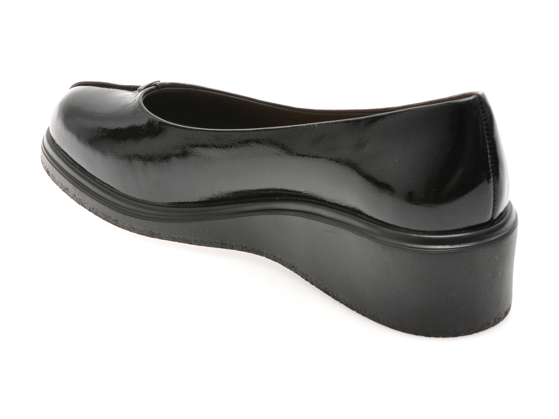 Balerini EPICA negri, 1216G16, din piele naturala lacuita