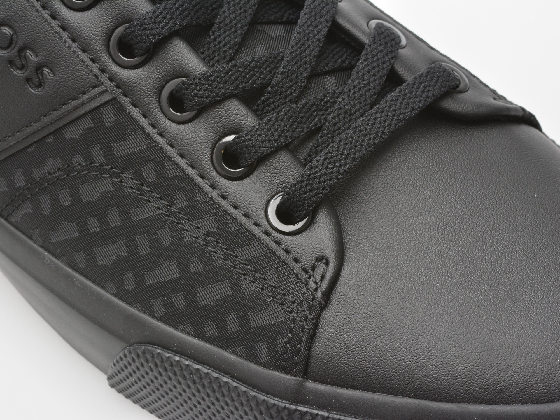 Pantofi sport BOSS negri, 6508, din piele ecologica