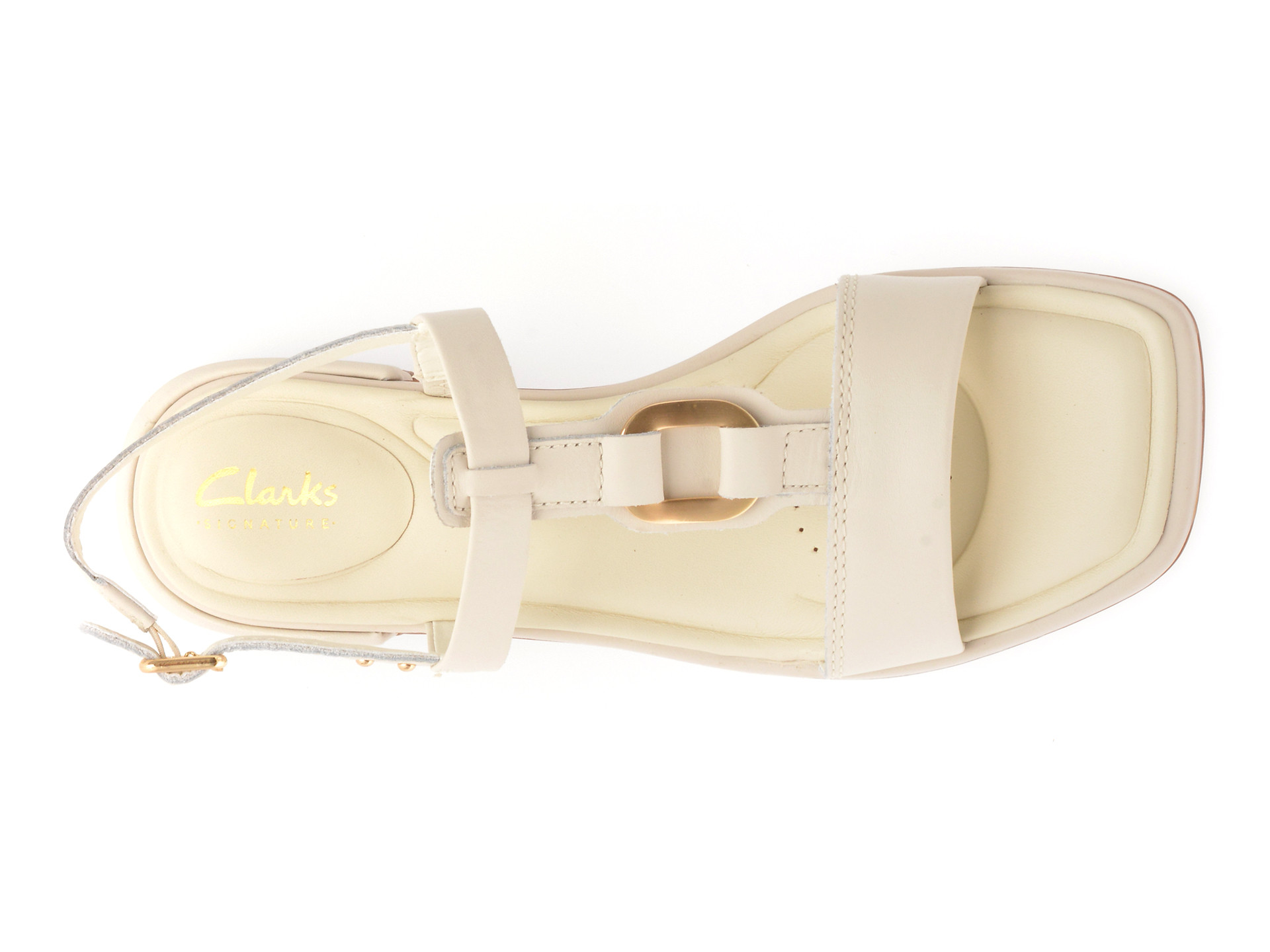 Sandale CLARKS bej, ARIANY SLING, din piele naturala