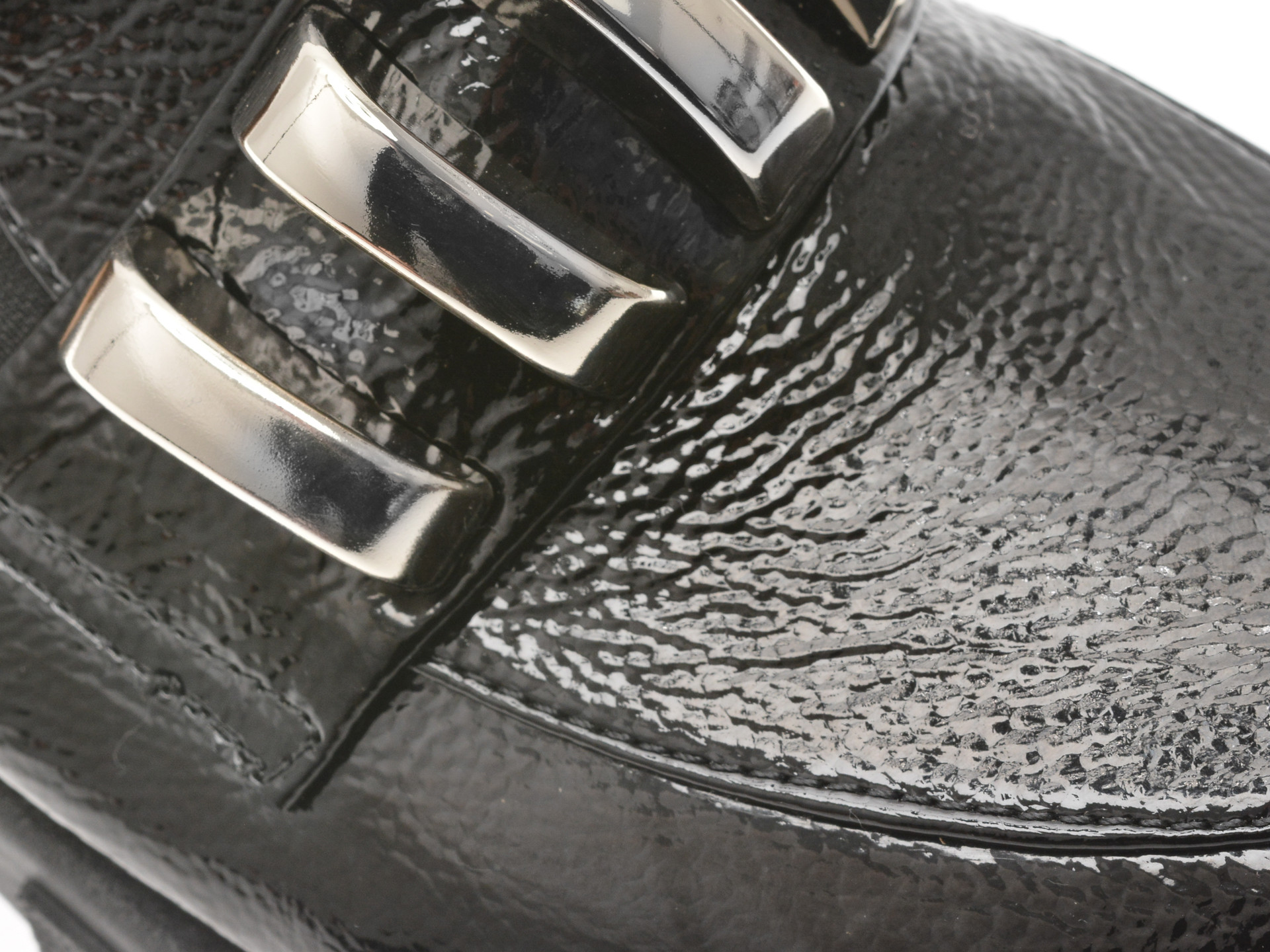 Mocasini EPICA negri, 574257, din piele naturala lacuita