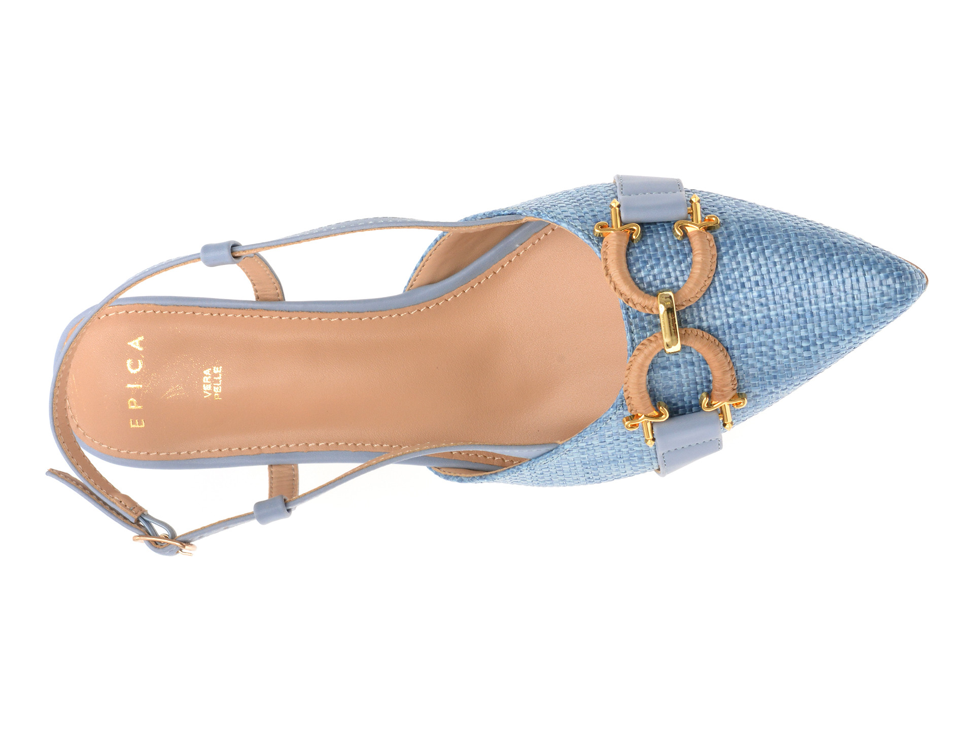 Pantofi eleganti EPICA albastri, 82966, din piele ecologica