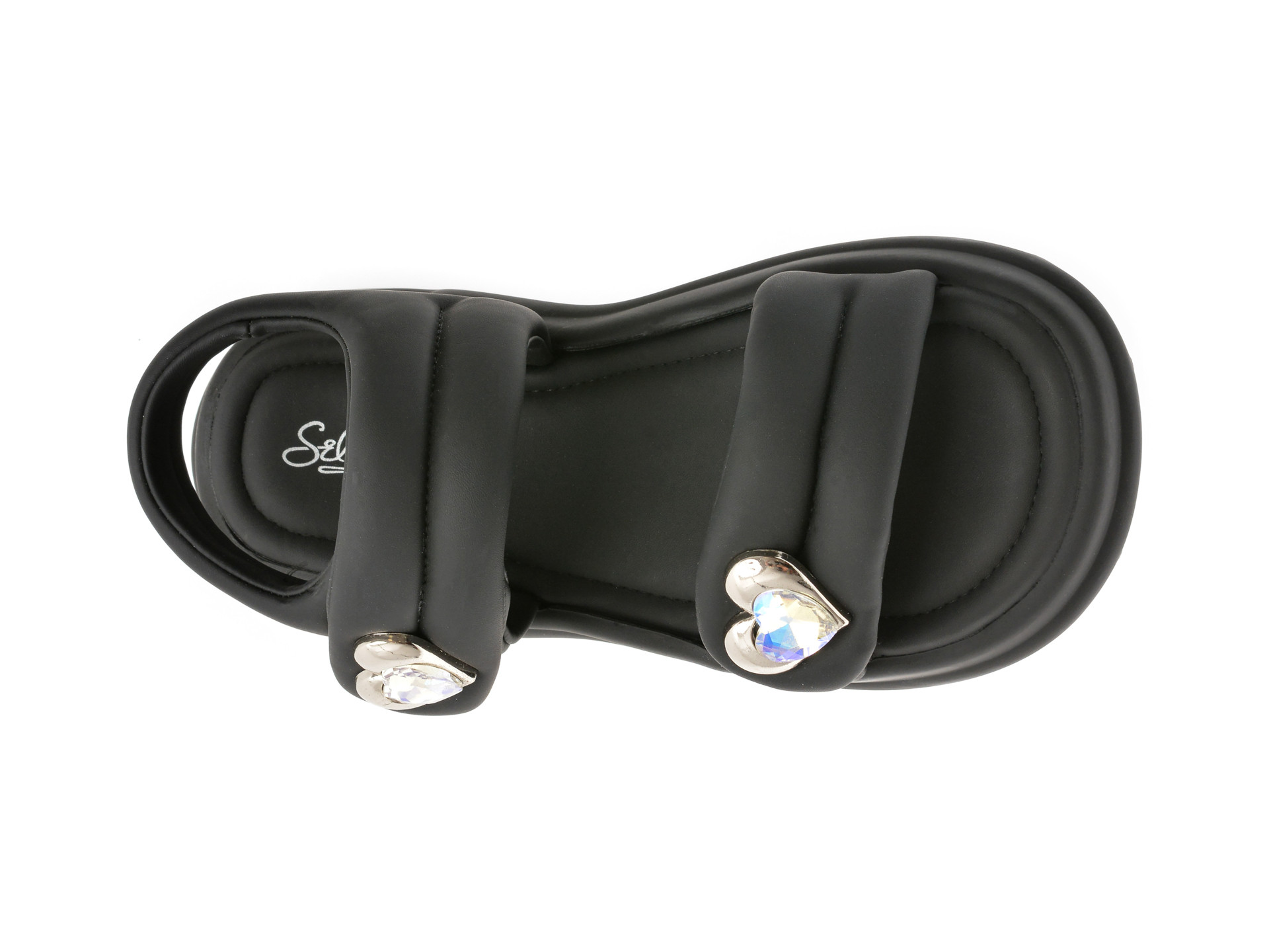 Sandale SELECTION KIDS negre, 6015, din piele ecologica