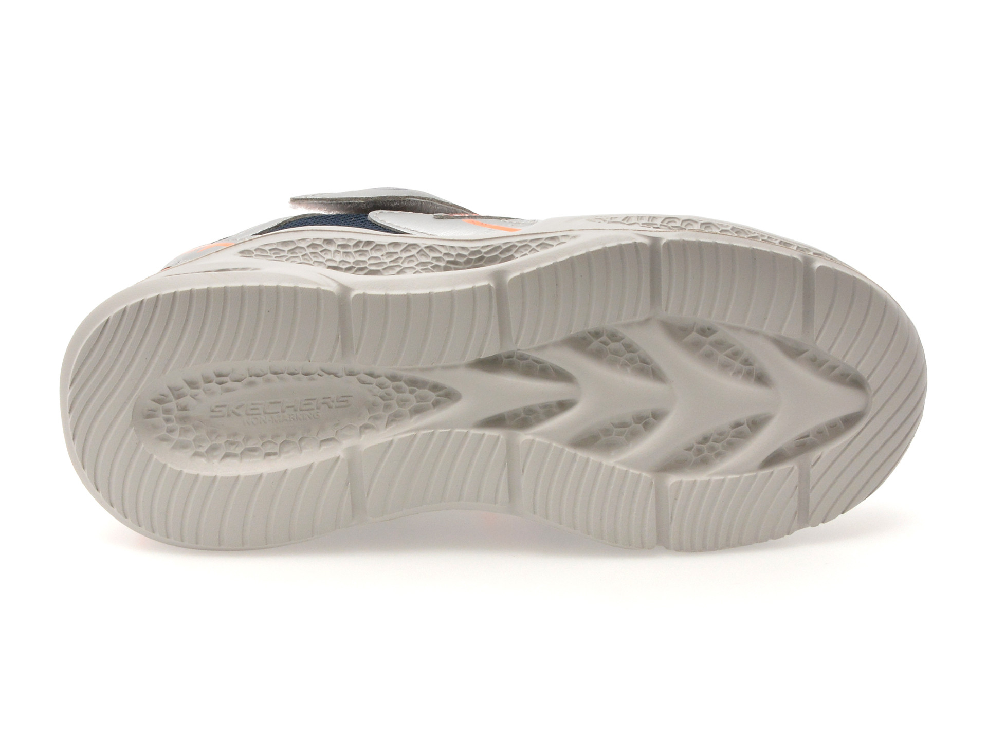 Pantofi sport SKECHERS argintii, METEOR-LIGHTS, din material textil