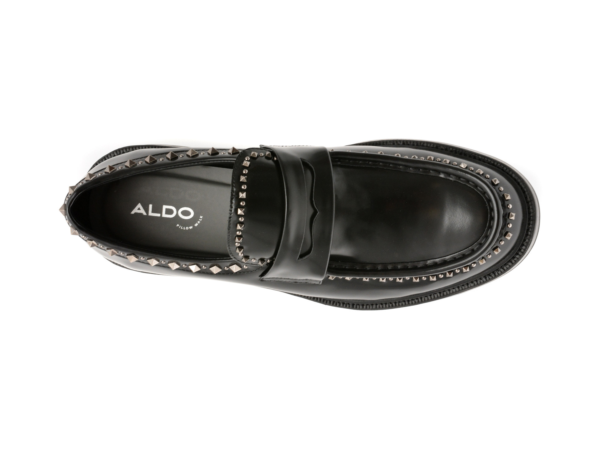 Mocasini ALDO negri, ZOLLO 001, din piele naturala