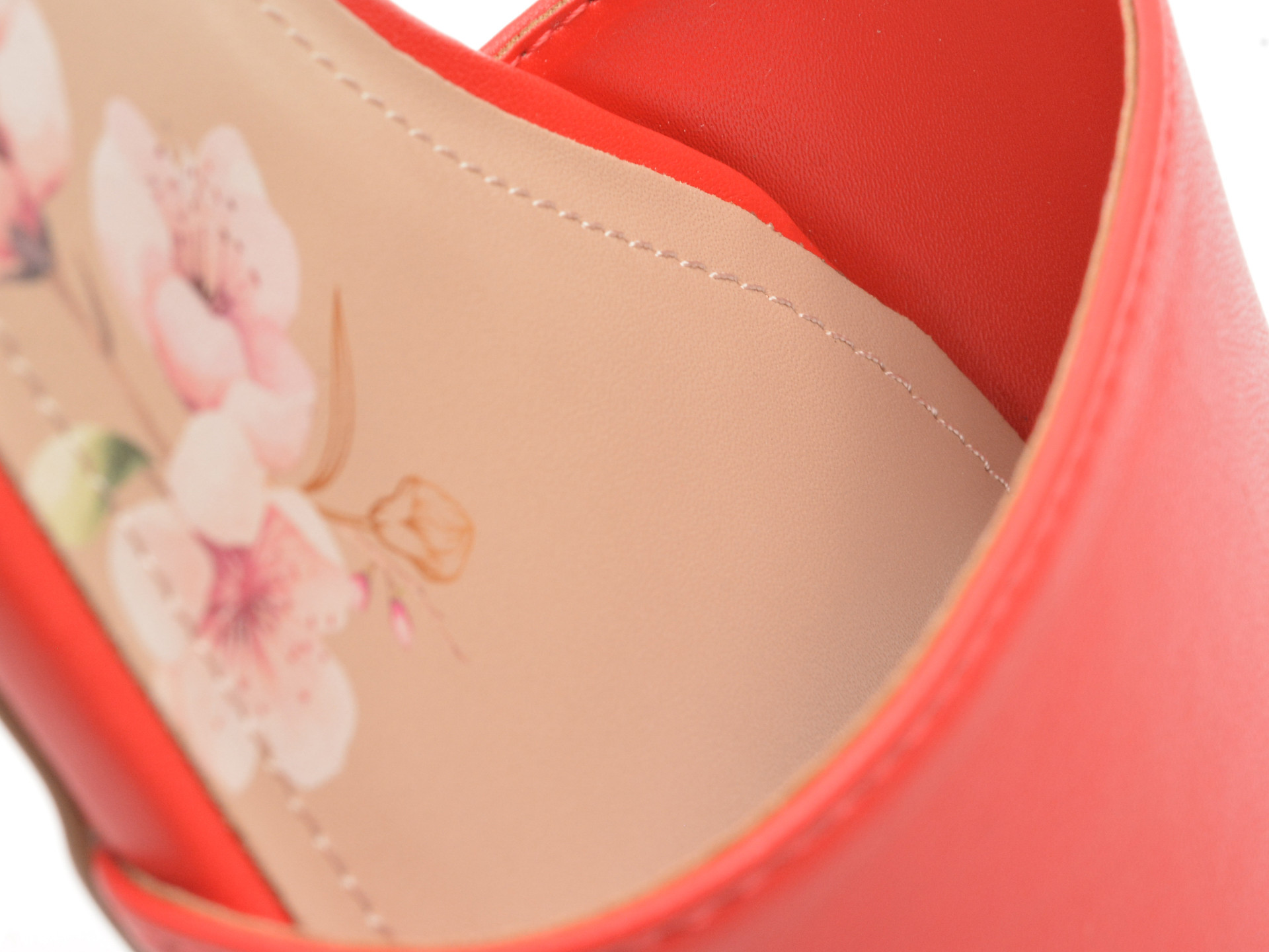 Papuci ALDO rosii, AGNIS 600, din piele ecologica