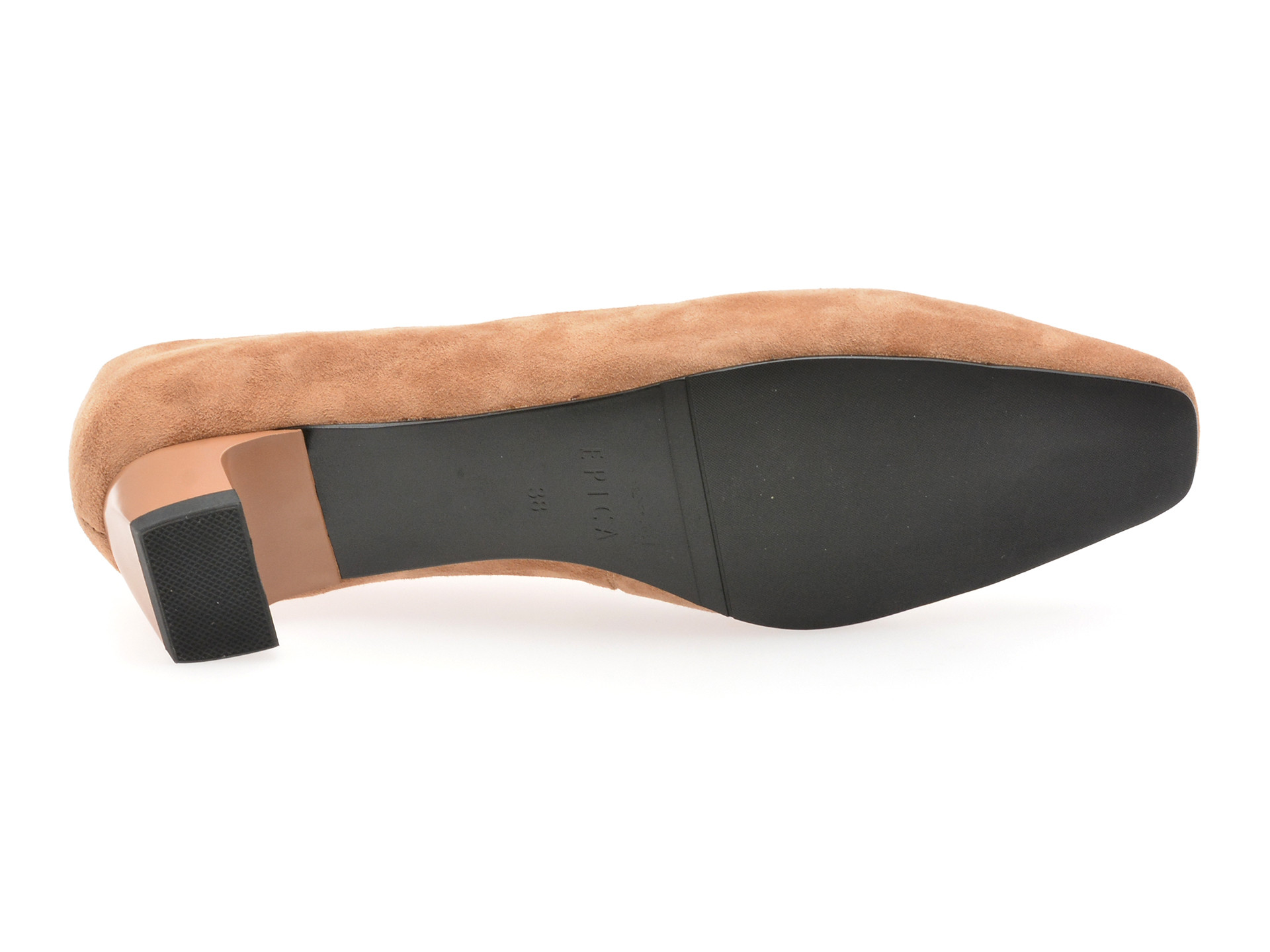 Balerini EPICA maro, 502807, din piele intoarsa