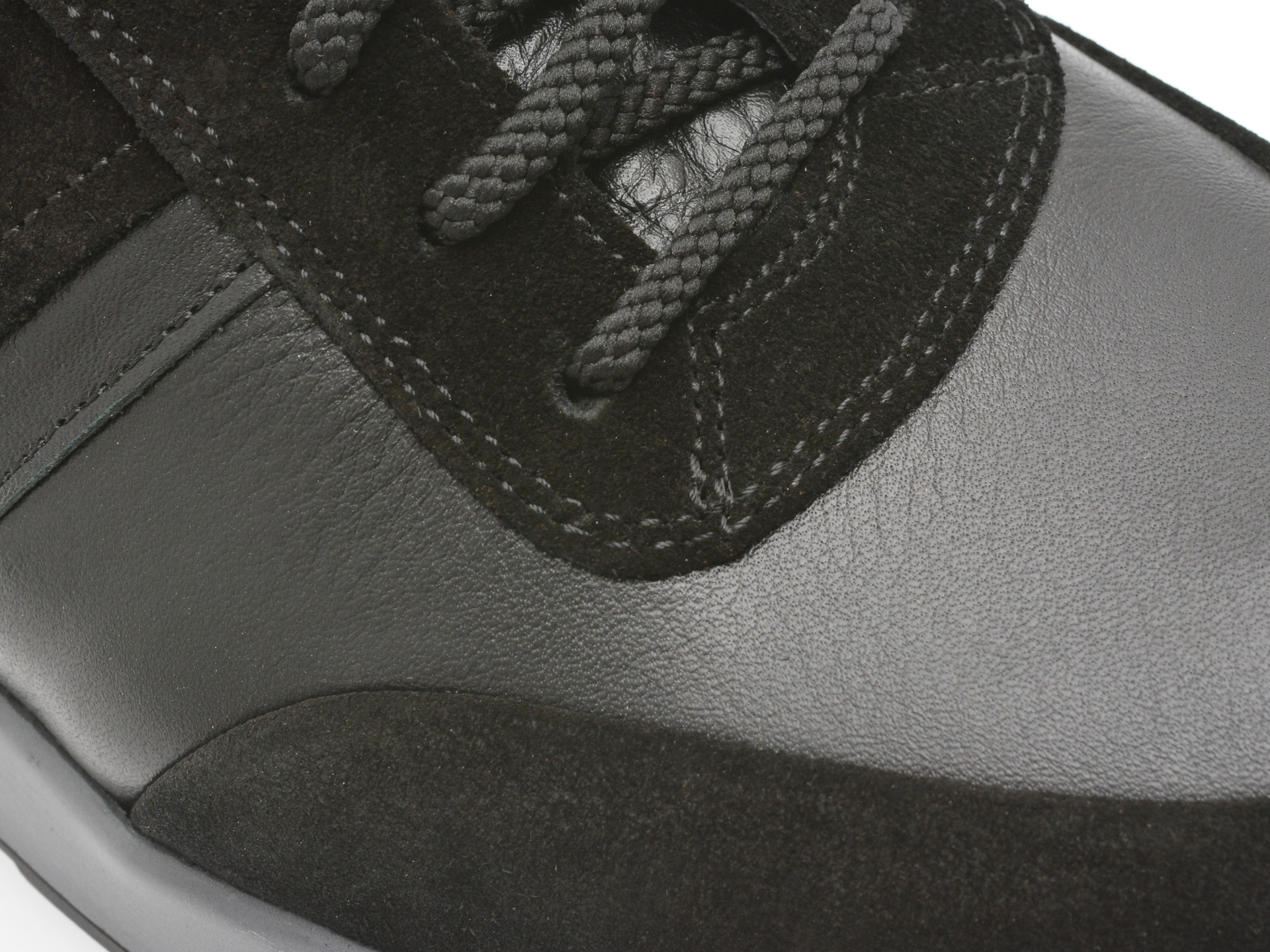 Pantofi sport OTTER negri, 6541, din piele naturala